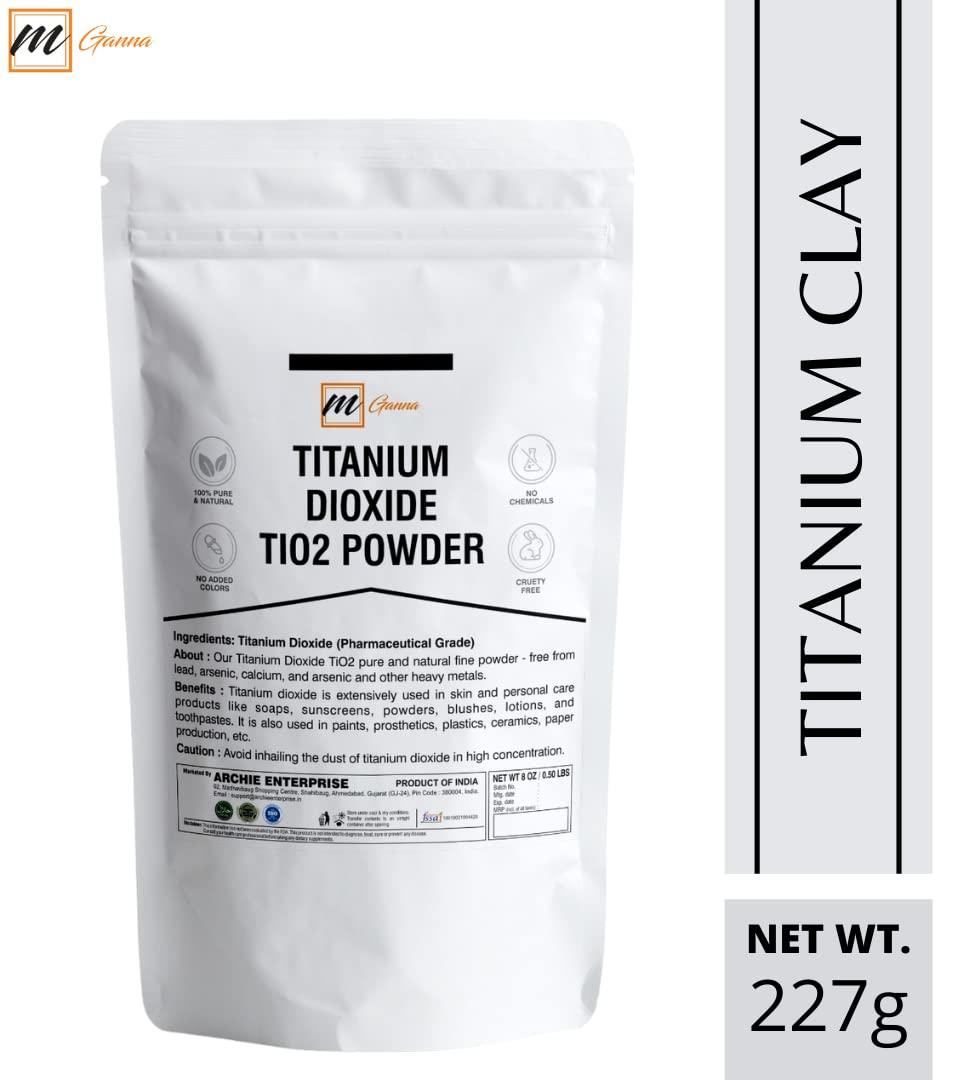 mGanna 100% Natural Non-nano & Uncoated Titanium Dioxide Powder