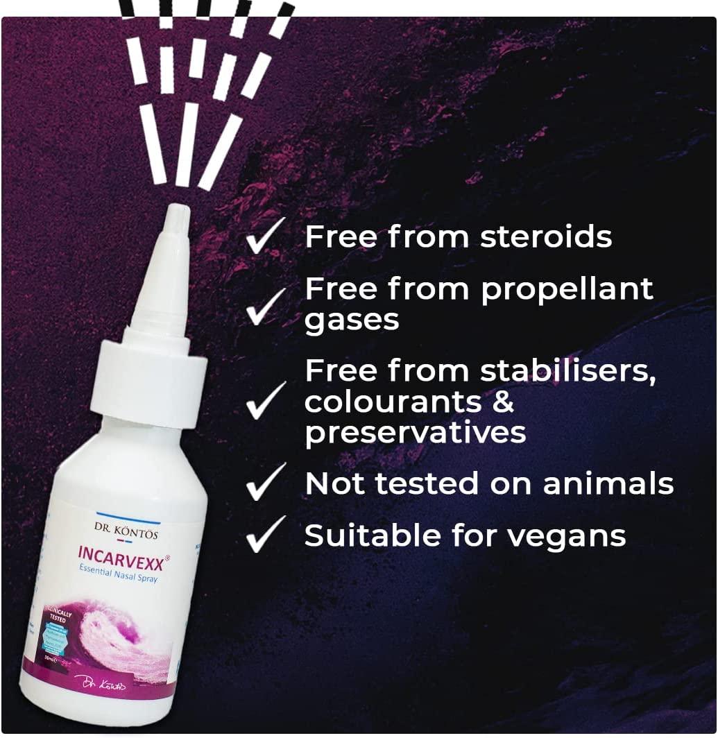 INCARVEXX Seawater Nasal Spray with Molecular Iodine Natural 1 Fl Oz