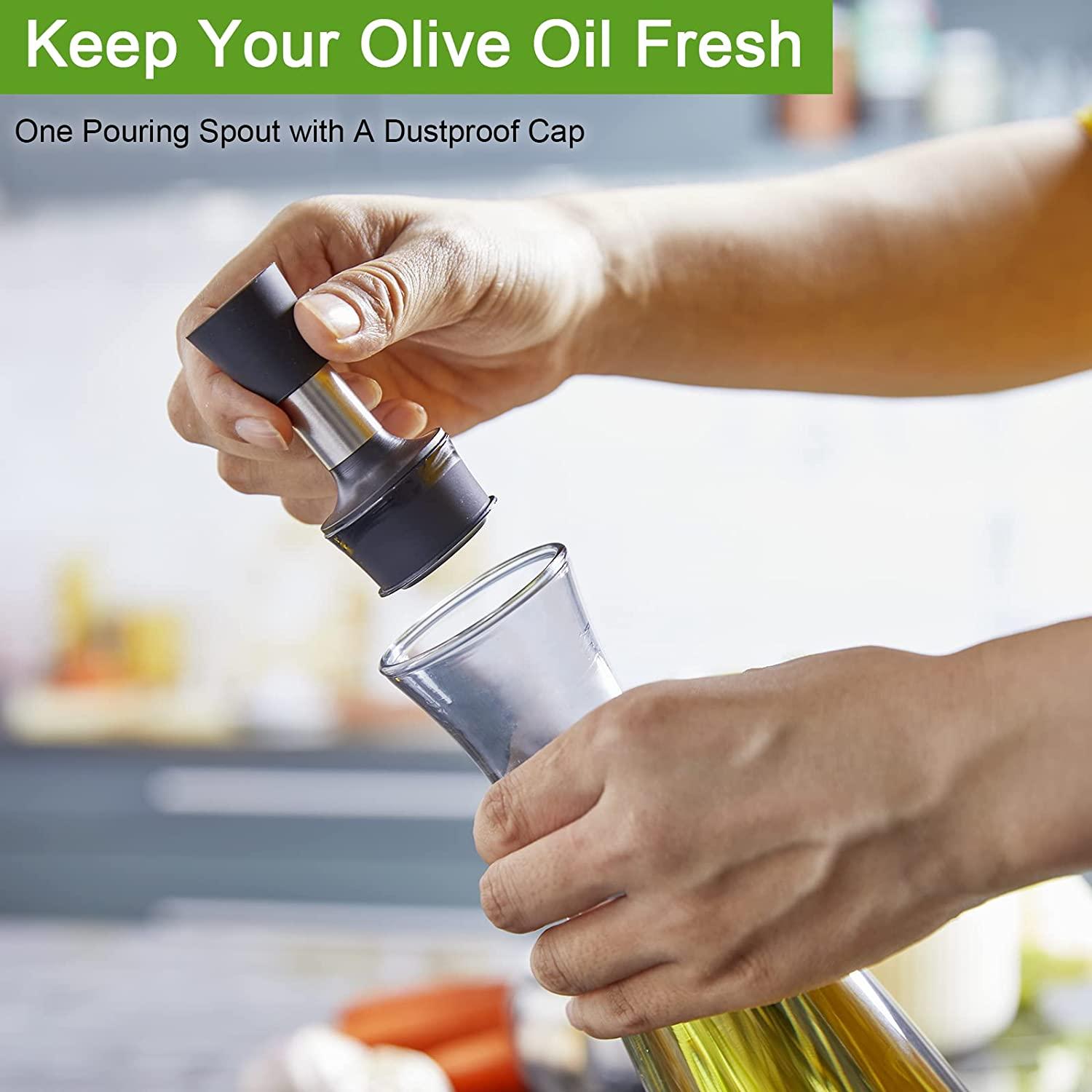 Personalised Olive Oil Bottle With Pourer, Oil Dispenser, Vinegar