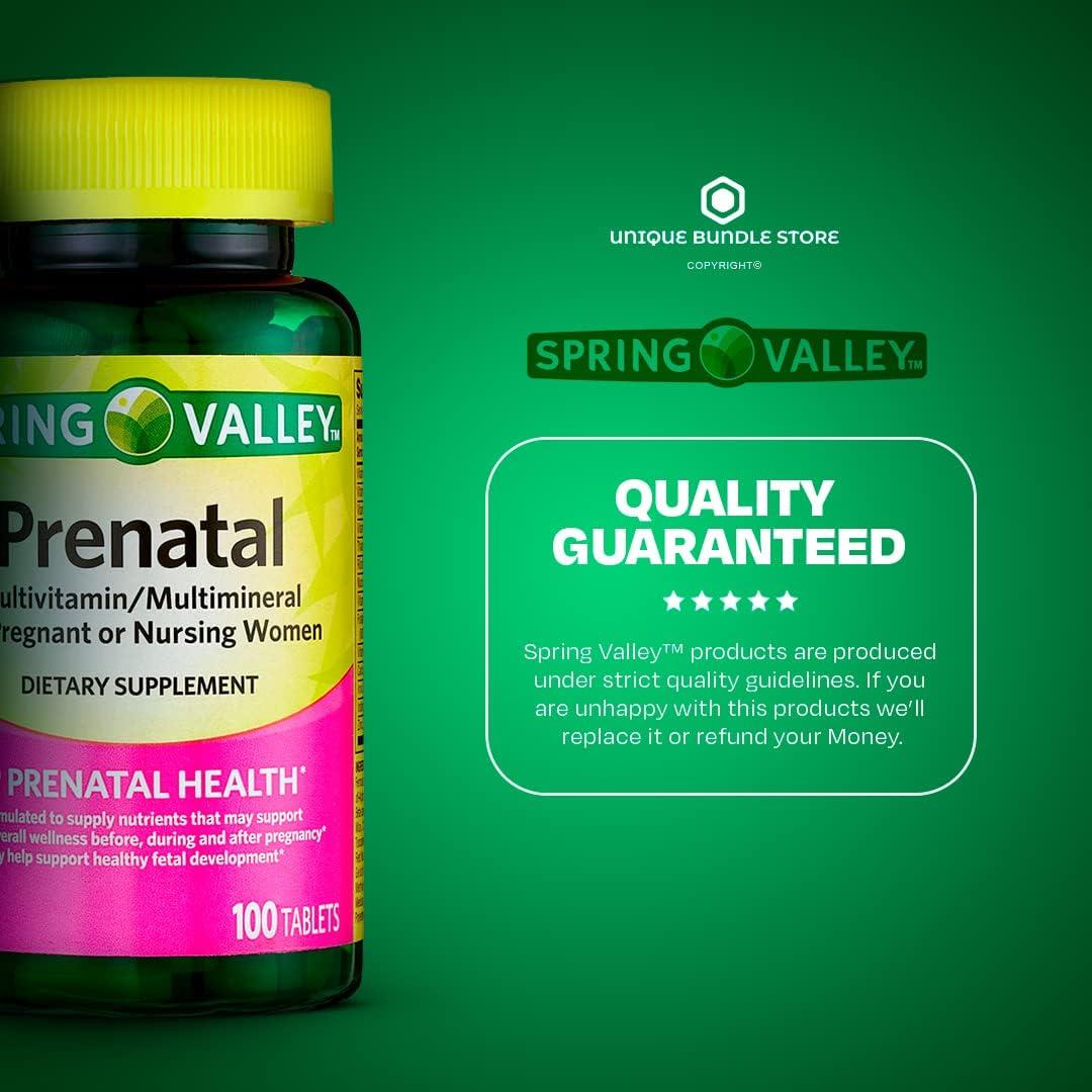 Spring Valley Prenatal Multivitamin 100 Count + 7 Day Pill Organizer