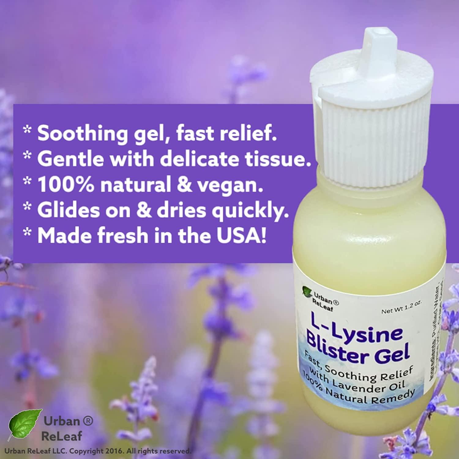 Urban ReLeaf LLysine Blister Soothing Gel with Lavender Oil Fast