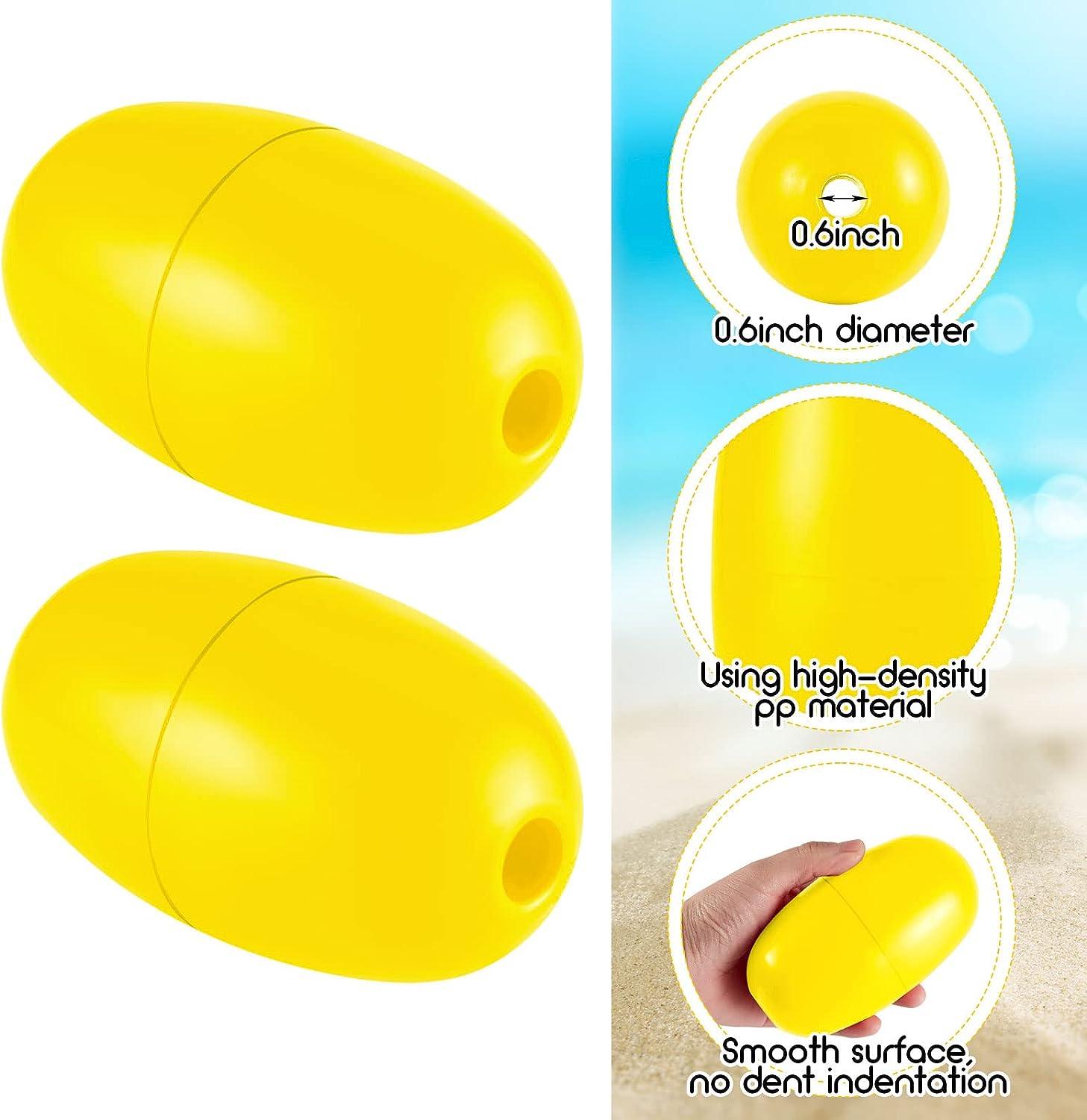 Lewtemi 4 Pieces Rope Floats Marine, 4.72'' x 2.75'', Deep Water