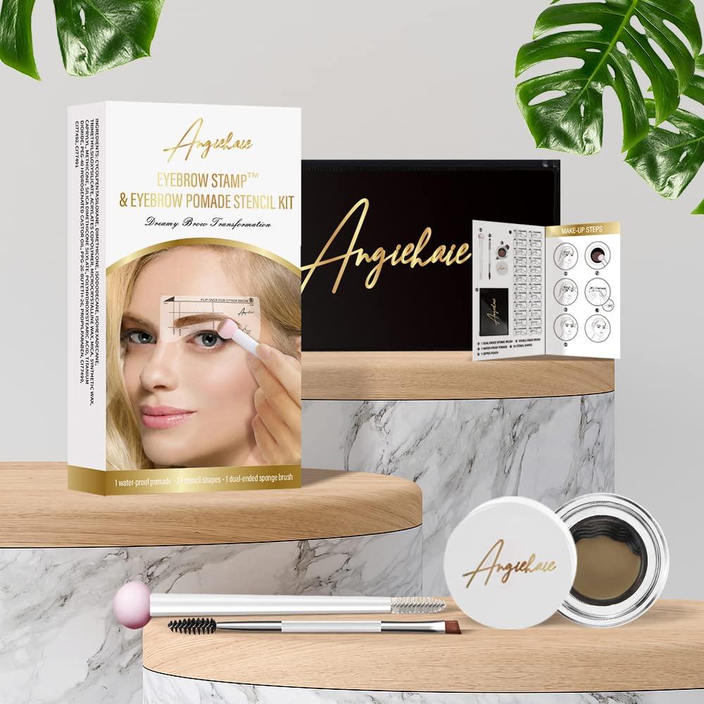 Eyebrow Stamp Stencil Kit Brow Stamp 24 Pieces Eyebrow Stencils Thick