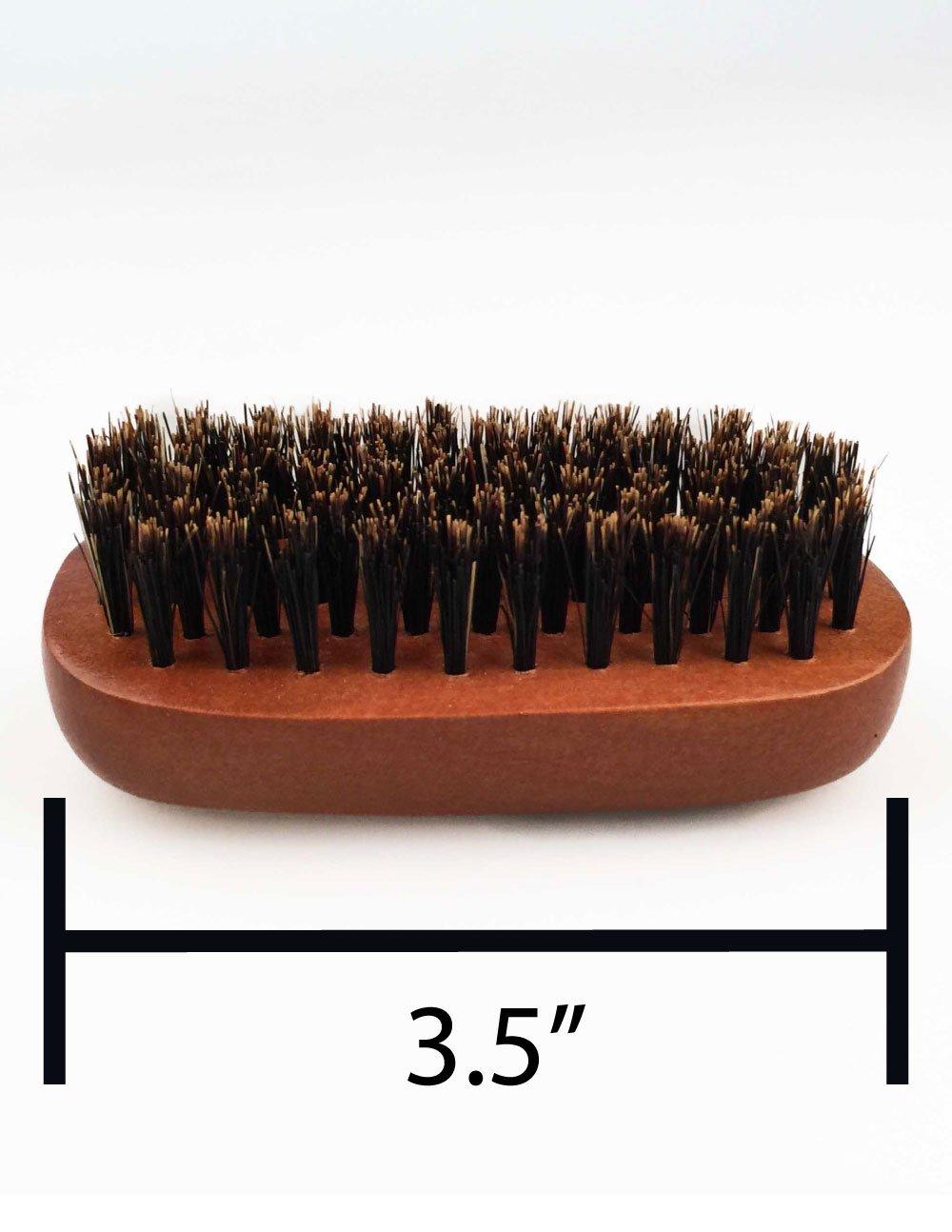 WavEnforcer Boar Bristle Pocket Military Brush - Best Beard
