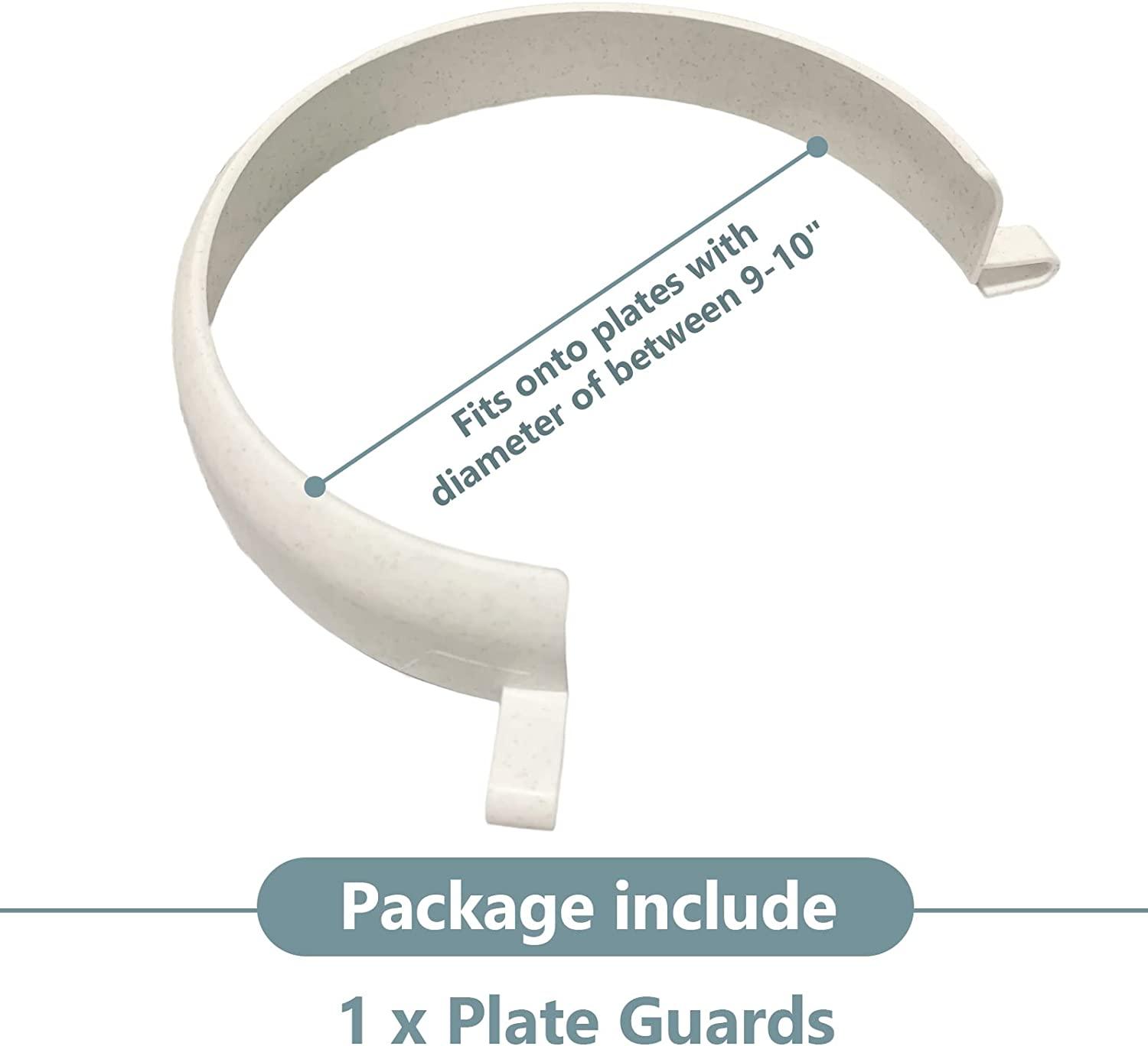 Food Guard for Plates, ClipOn Spill Prevention Eating Aid Assistant