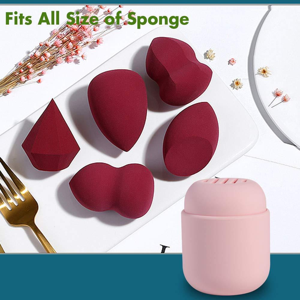 BEZOX Makeup Sponge Holder, Cosmetic Blender Silicon Travel Case, Make