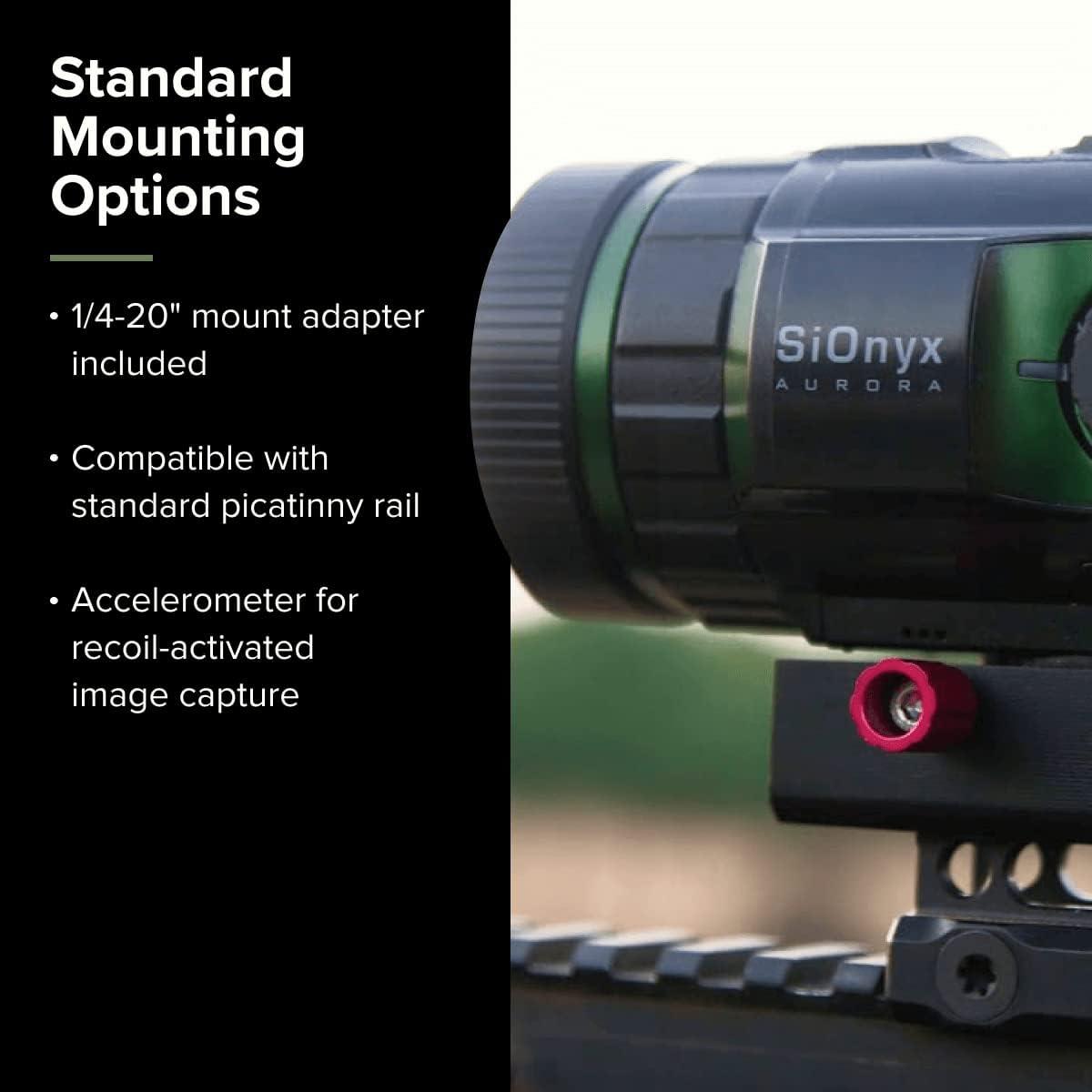 SiOnyx Aurora I Full-Color Digital Night Vision Camera - Weapon 
