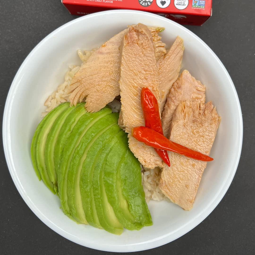 Natural Catch Tuna Spicy Yellowfin Filets, Hand Cut, High Quality, Pole