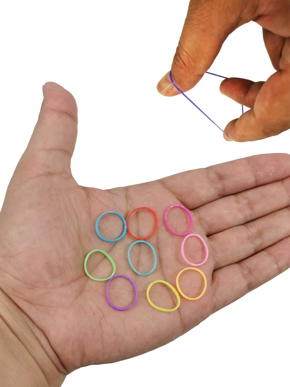 Mini Rubber Bands Soft Elastic Bands Premium Small Tiny Rubber