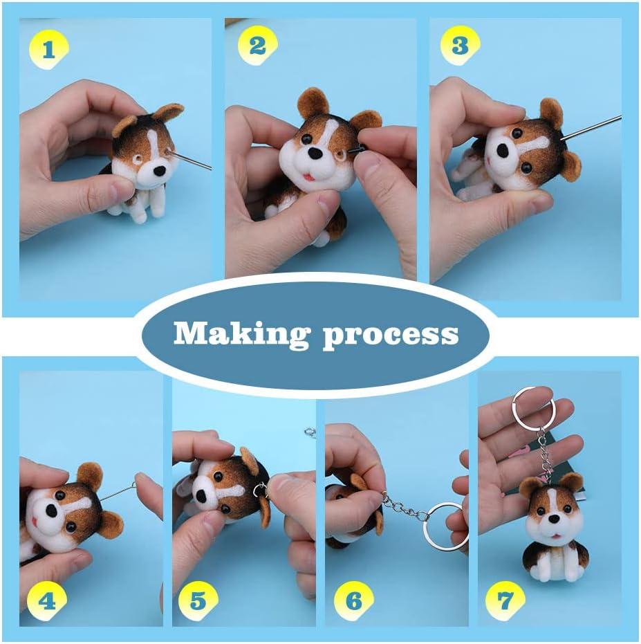 4pcs Needle Felting Kit, Needle Felt Starter Set, Needle Felting Dolls With  Basic Felt Tools And Instruction For Beginners And DIY Craft Animal For De