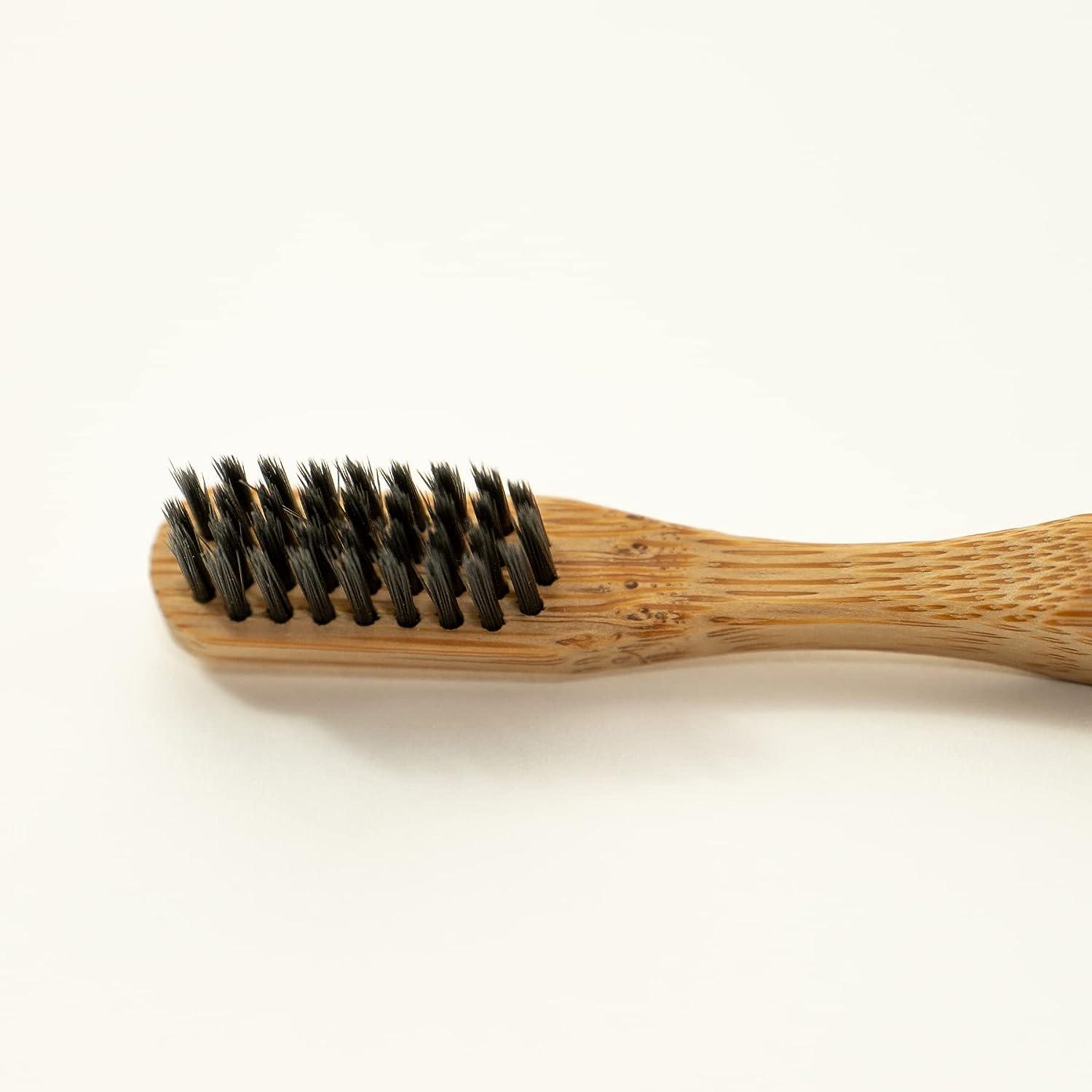 Bamboo Toothbrush Handle with 3 Replaceable Heads BPA