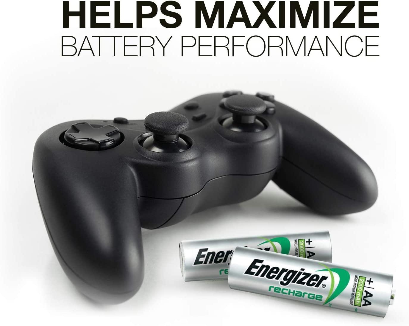 Energizer Rechargeable Battery Charger for C Cell, D Cell, AA, AAA, and