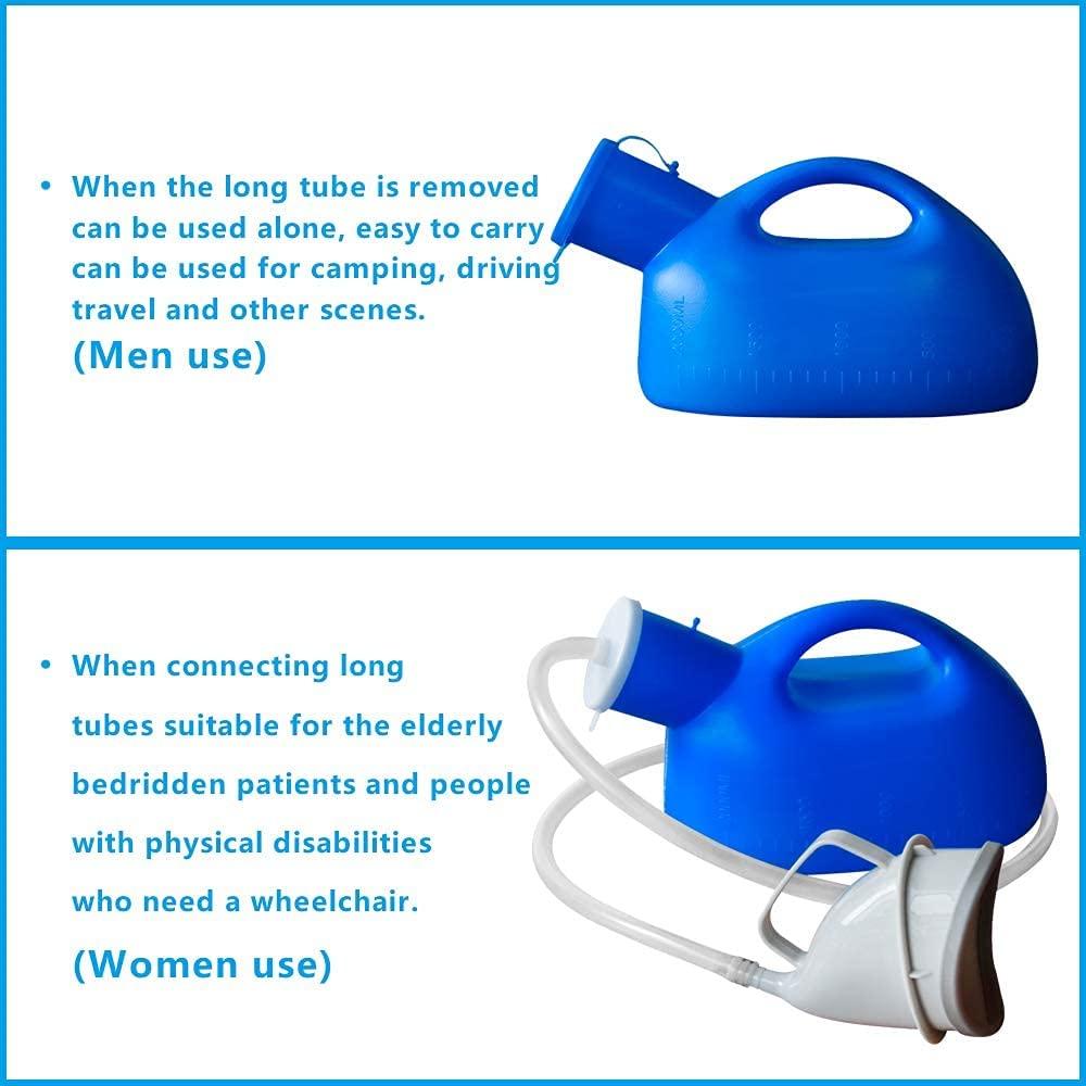 Portable LeakProof Female Urinal 2000ml Capacity Ideal for Women with Urinary Incontinence