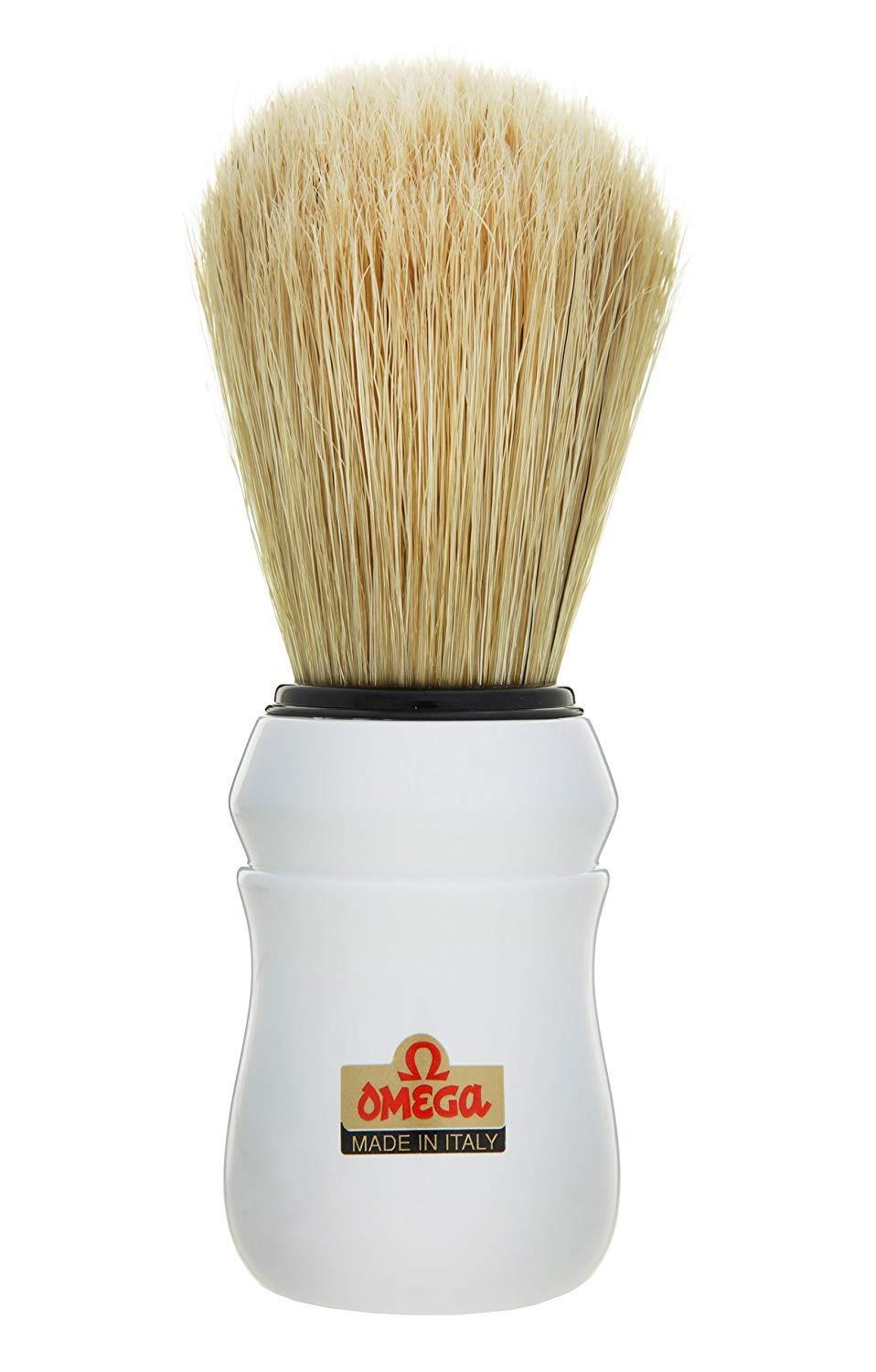 Omega Professional Boar Hair Shaving Brush White
