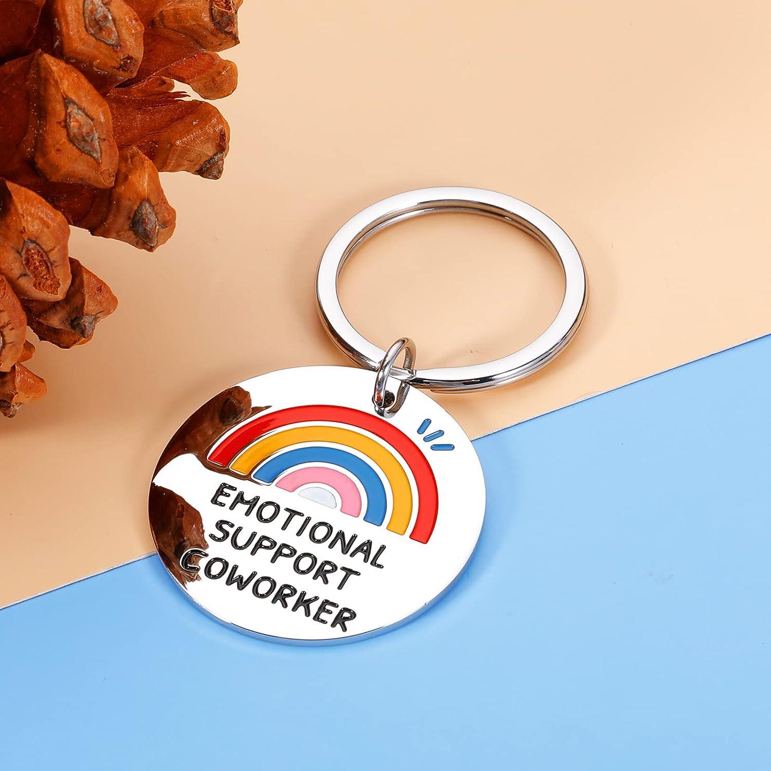 Coworker Leaving Gifts Emotional Support Coworker Keychain Gifts