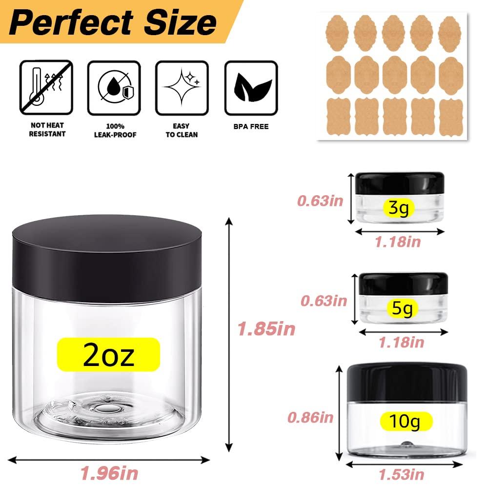 Glass Jar Containers 5ml 10ml Small Transparent Glass Liquid Bottles with  Leakproof Stopper Empty Jars Jewelry Packaging 12pcs