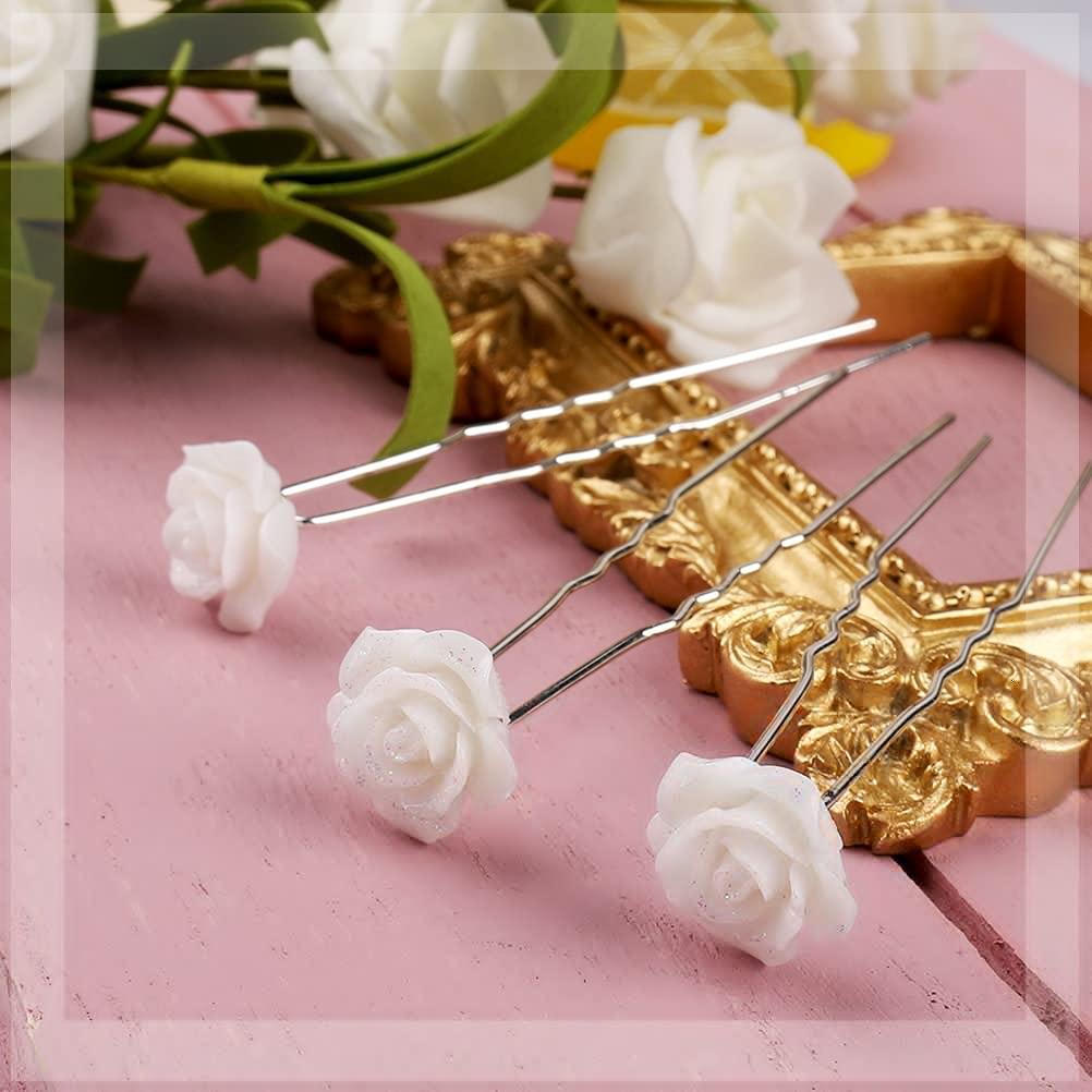 rosemuse Tweed chubby hair pin set ホワイト rosemuse Tweed chubby hair pin set ホワイト ____