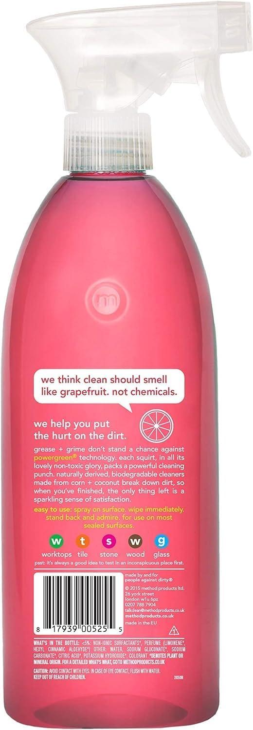 Method Pink Grapefruit Multi Purpose Cleaner 828ml EcoFriendly