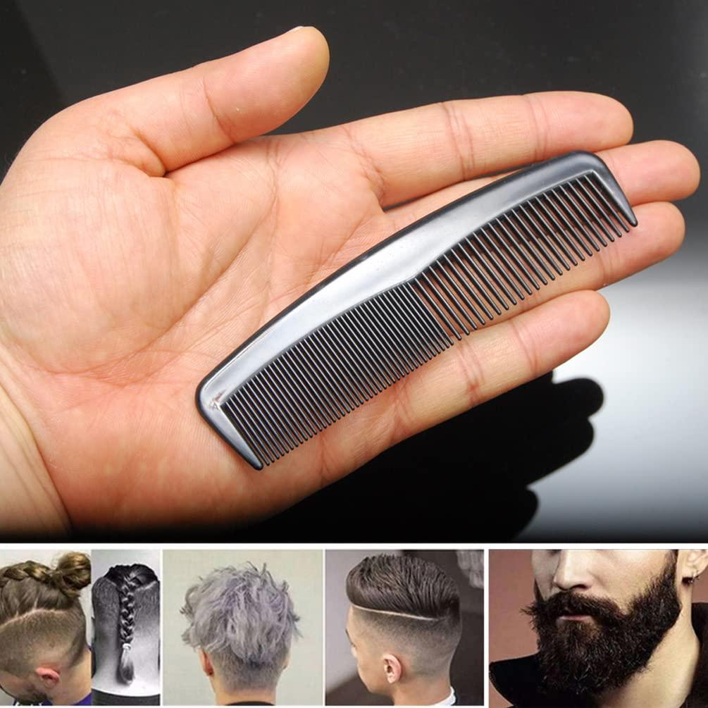 LUXXII (6 Pack) 5" Pocket Hair Comb Beard & Mustache Combs for Men's