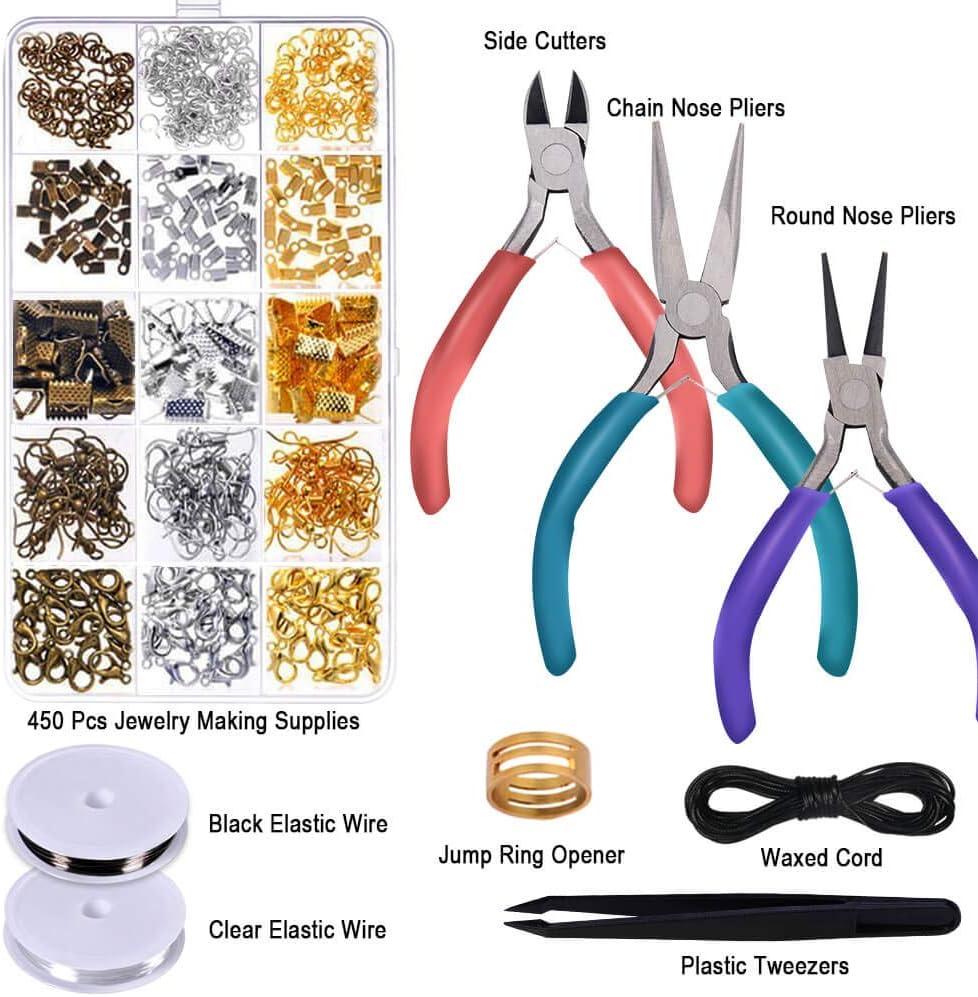  Beading Tools Kits and Jewelry Making Supplies Kits with  Jewelry Tools for Beading Jewelry Making and Jewelry Repair Jewelry Making  Supplies for Adults Jewelry Making Supplies Kits