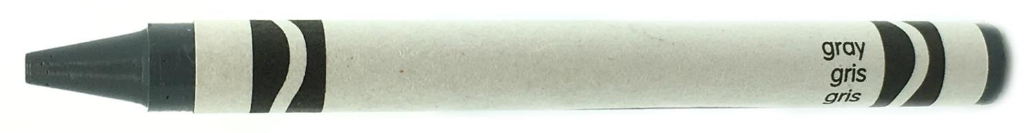 MinifigFans 50 Gray Crayons Bulk - Single Color Crayon Refill - Regular  Size 5/16 x 3-5/8