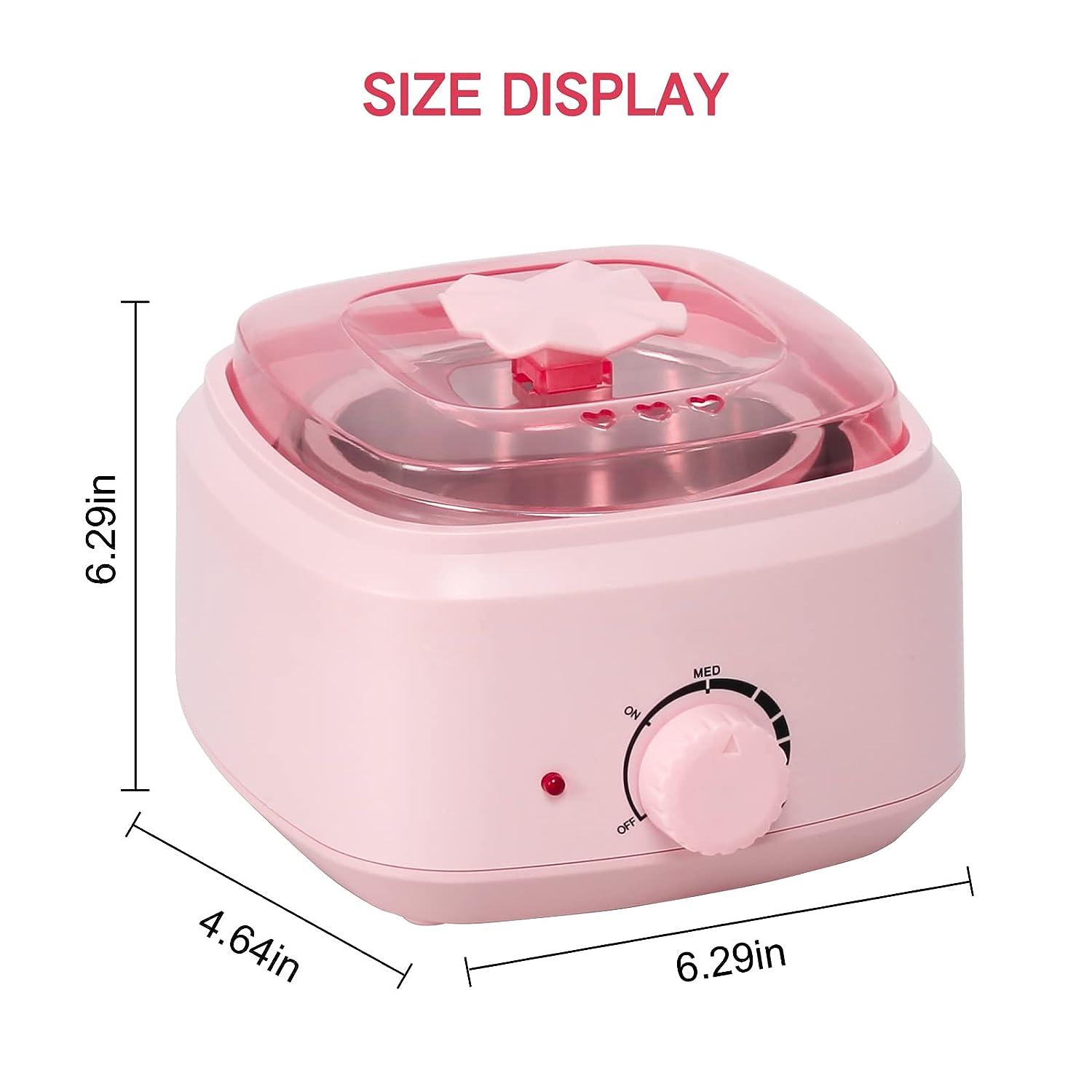 Electric Wax Warmer for Hair Removal - Black and Pink by Salon