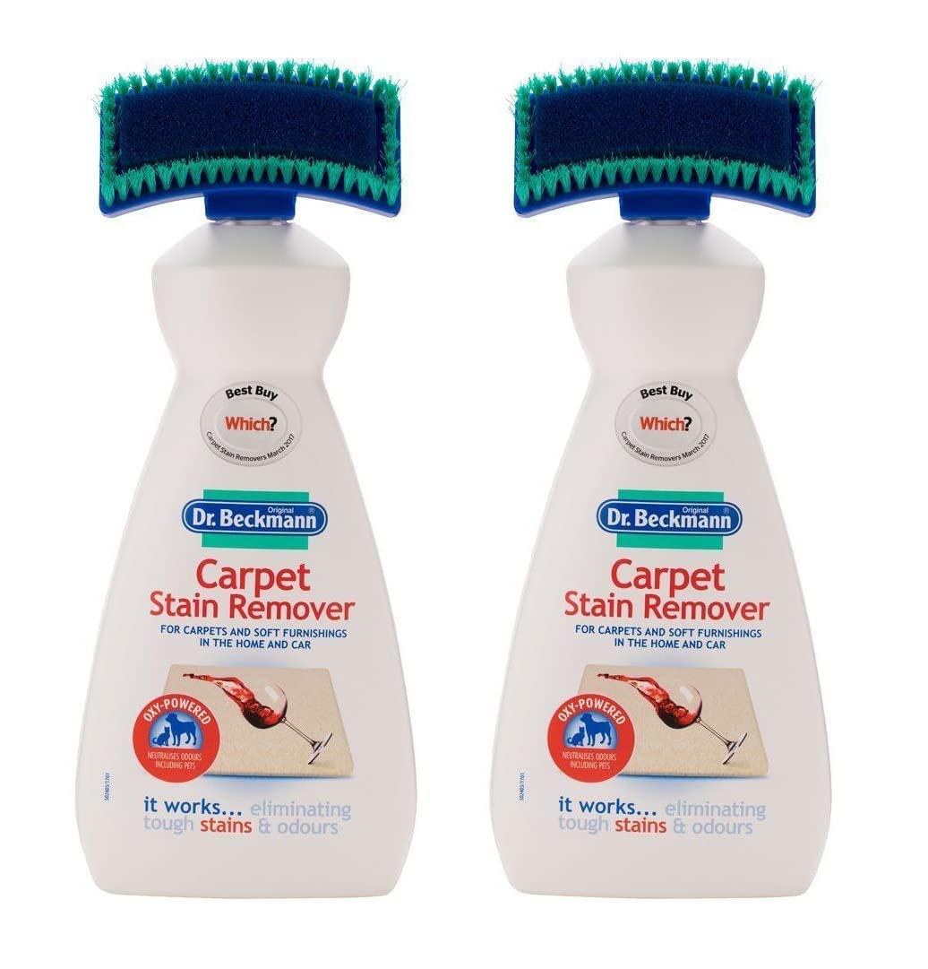 2 x Dr. Beckmann Carpet Stain Remover with Brush Perfect for Carpets