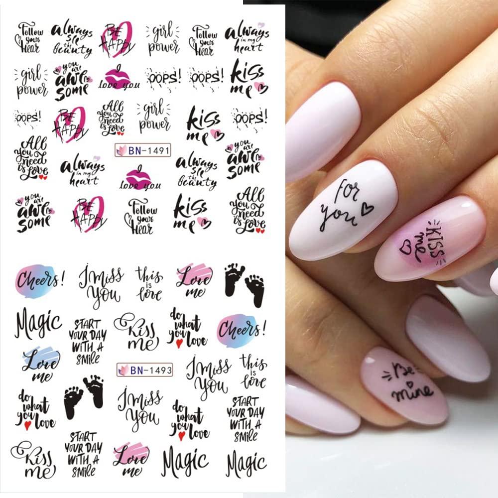 Valentine s Day Nail Art Stickers Heart Love Nail Art Water