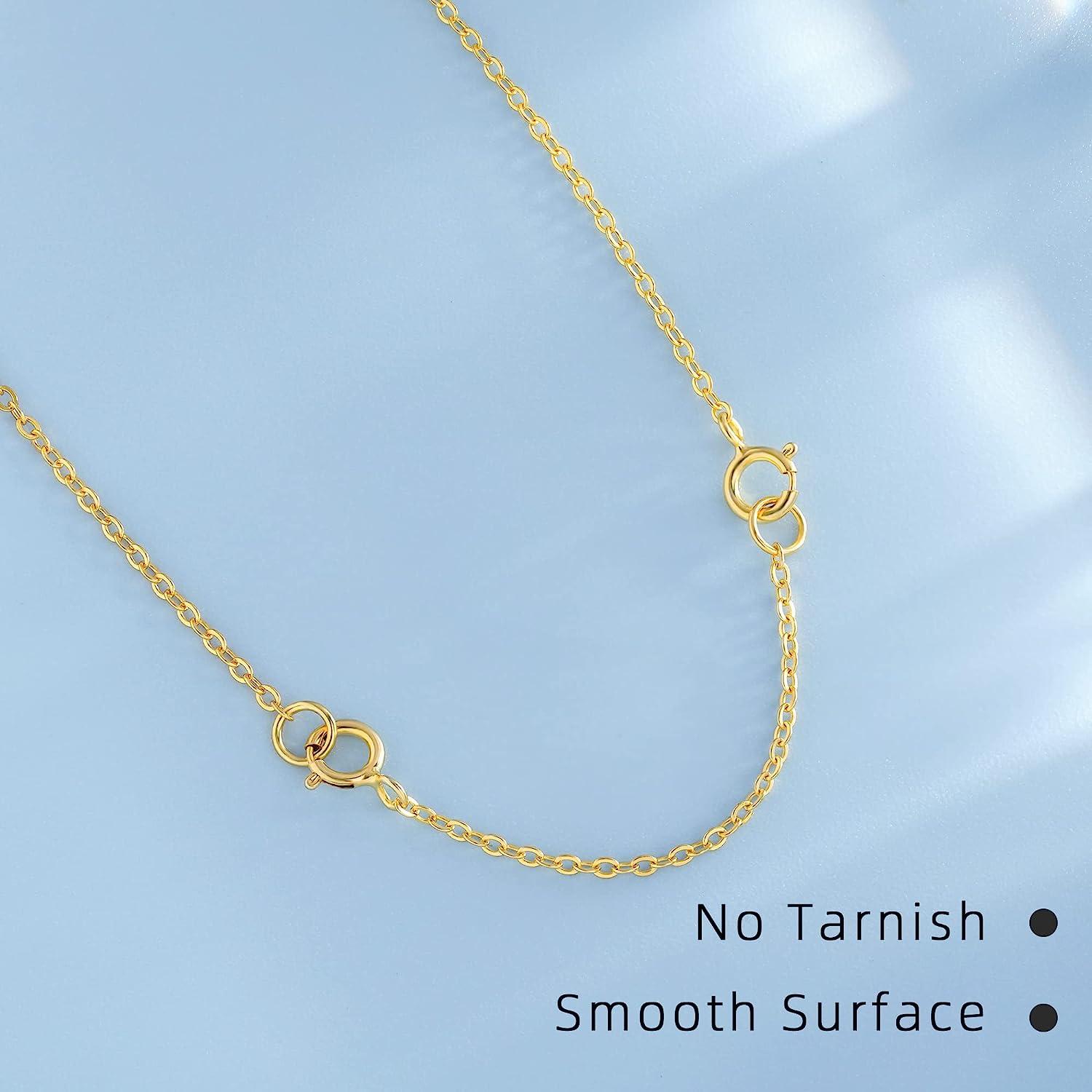  Necklace Extenders Gold Necklace Extender for Necklaces  Extender Chain S925 Sterling Silver Extender Bracelet Extender Gold Chains  Extenders for Women Necklace Anklet Extenders 1 inch 2 inch 3 inch :  Clothing