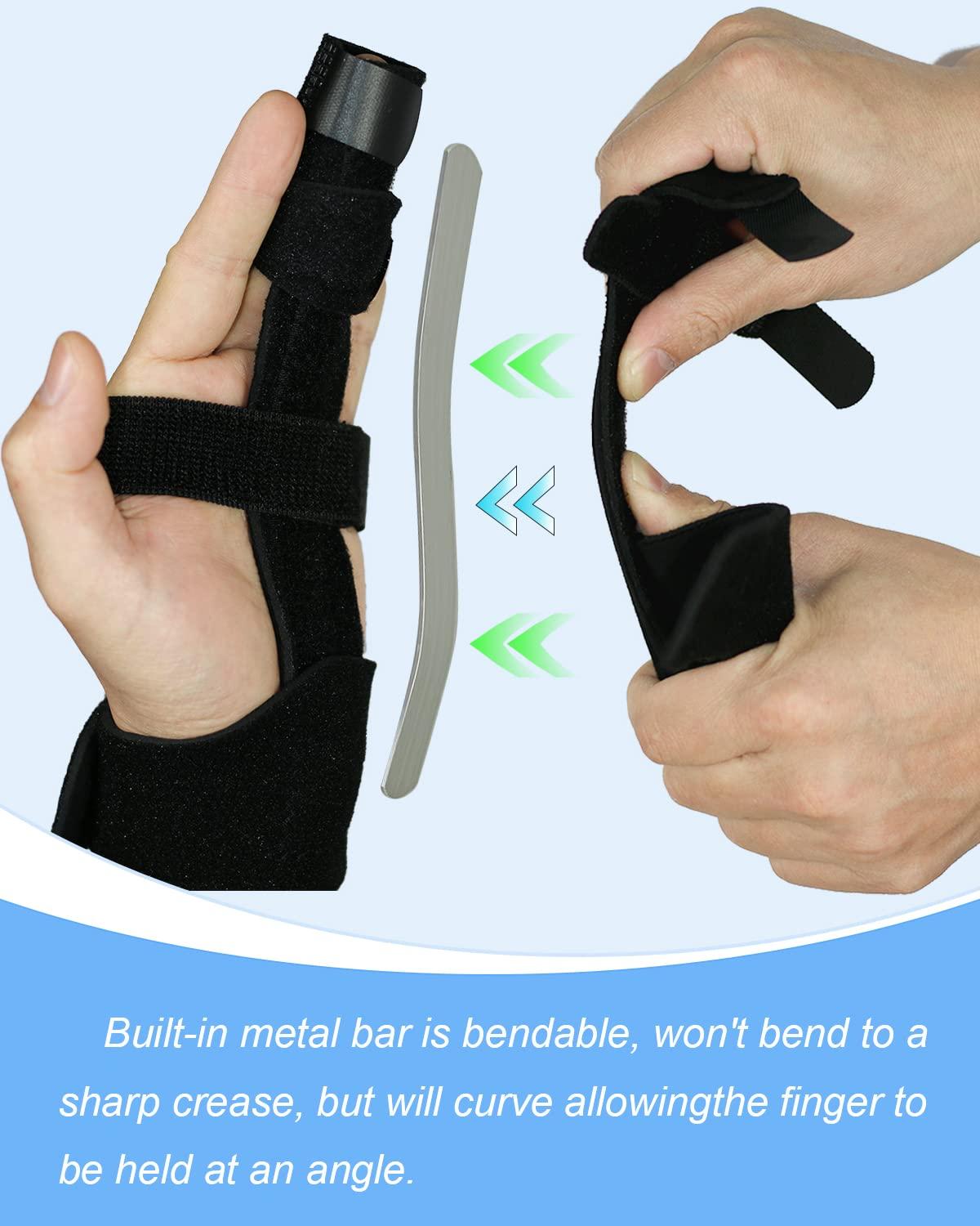 Golbylicc 3PC Adjustable Finger Splints for Arthritis & Injury Relief