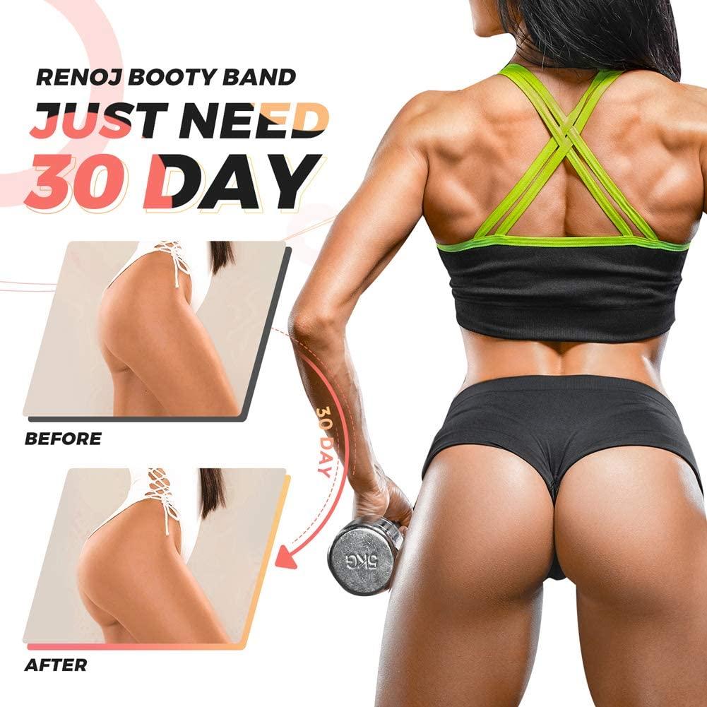 Renoj Resistance Bands 3 Level Booty Bands for Women s Leg and Butt Workout Pink