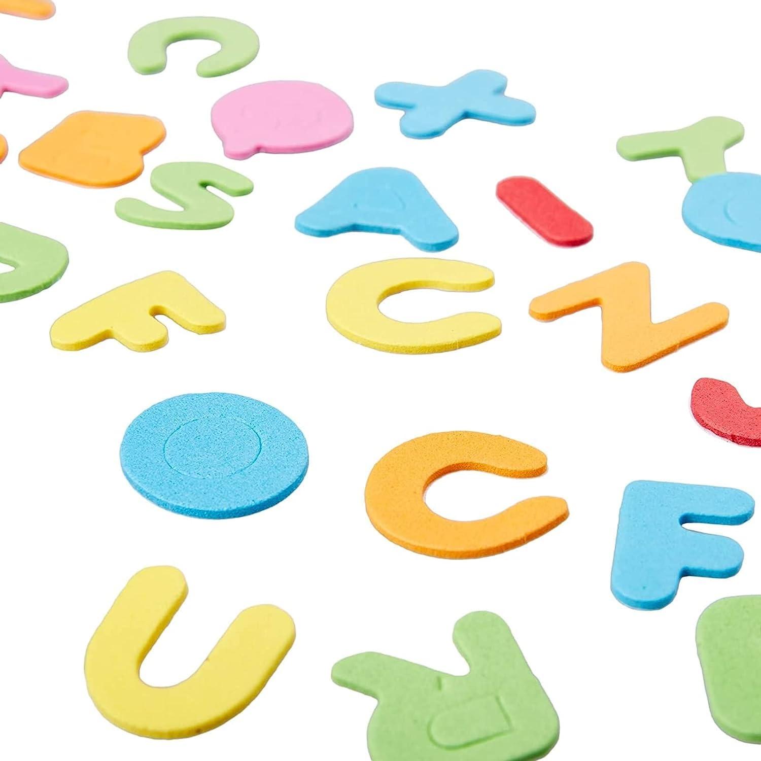 Foam Stickers, Self-Adhesive Alphabet Letters for Kids, 1300 Pieces (0.87 x 1 in)