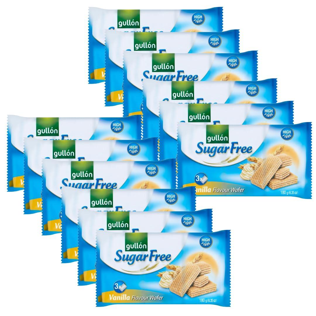 Generic Gullon Sugar Free Wafers - 12 x Vanilla Flavour Wafers | Buy ...