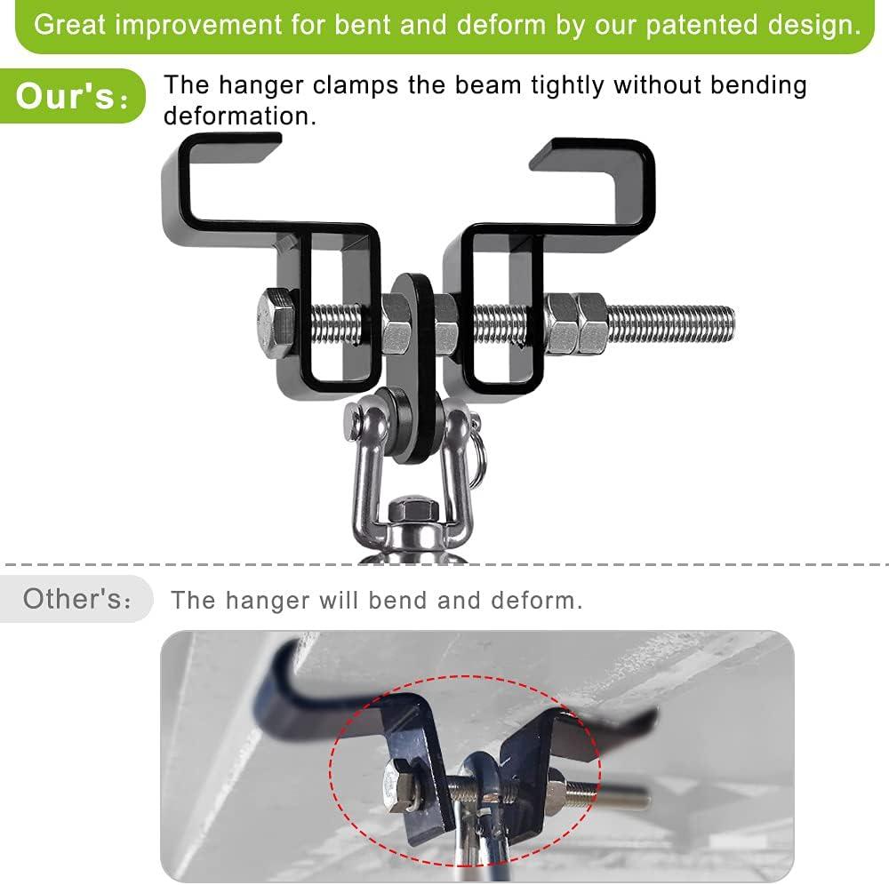 SELEWARE Steel I Beam Heavy Bag Hanger, Heavy Duty IBeam Clamp Holder
