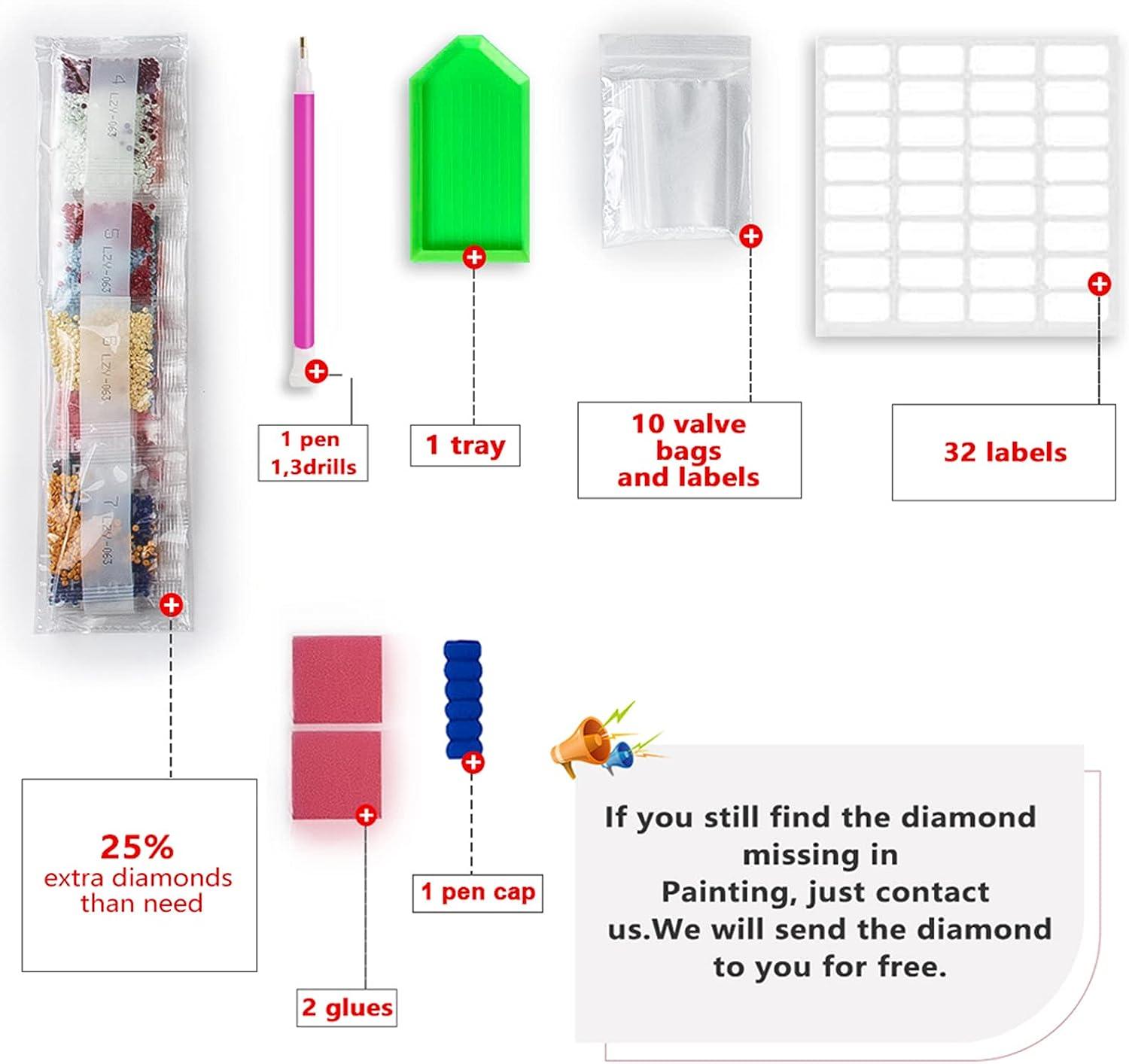 Pink Princess Diamond Painting Kit For Kids, Crystal Rhinestone Resin  Diamonds