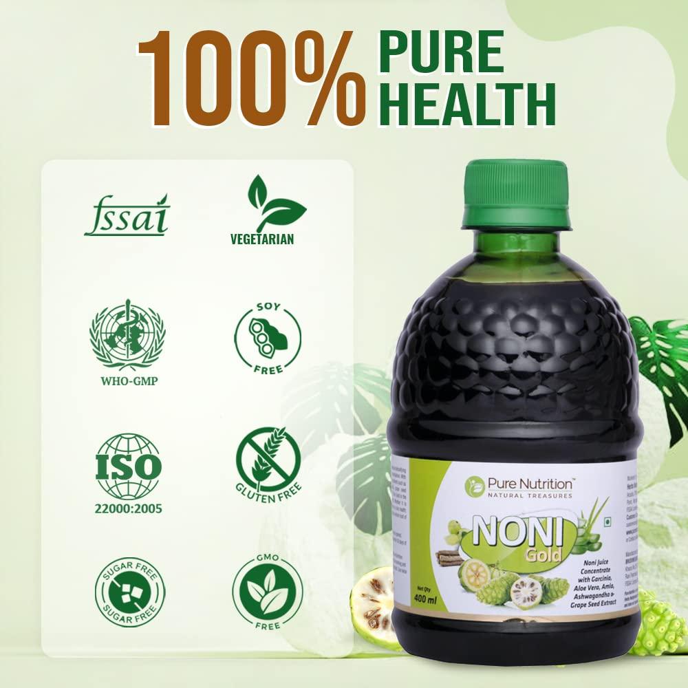 Pure Nutrition Noni Gold Noni Juice Concentrate with Garcinia