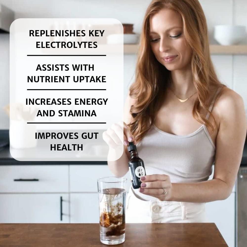 Organic Trace Minerals Electrolyte Drops with Fulvic Acid 2 oz Alkaline