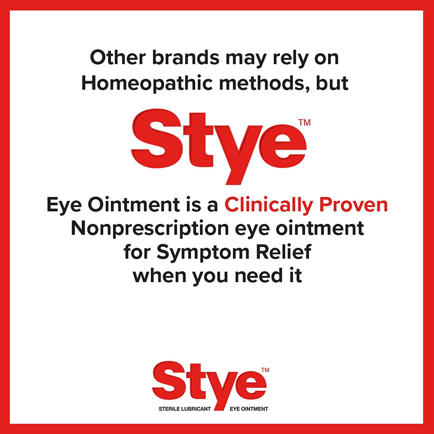 Stye Sterile Lubricant Eye Ointment, Ophthalmologist Tested, 0.125