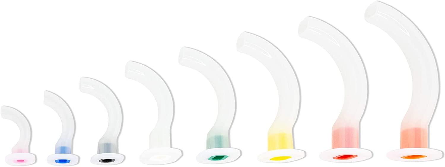LINE2design Berman Oral Airway Kit Polyethylene Plastic Clear 6 - Pack