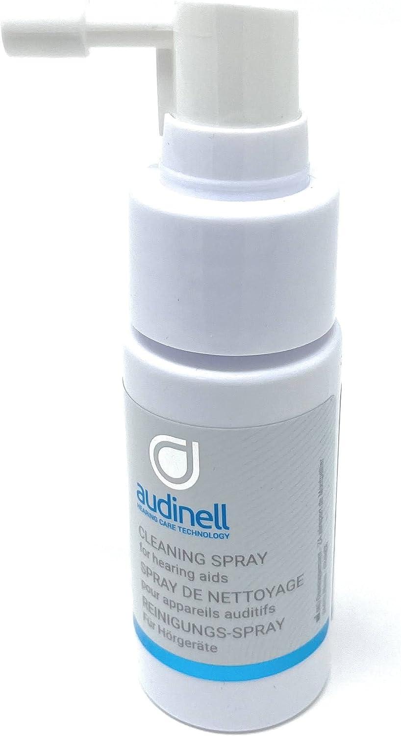 Audinell Hearing Aid Cleaning Kit Starter Set Incl. Wipes, Spray, Brush, Dry Cup, Desiccant