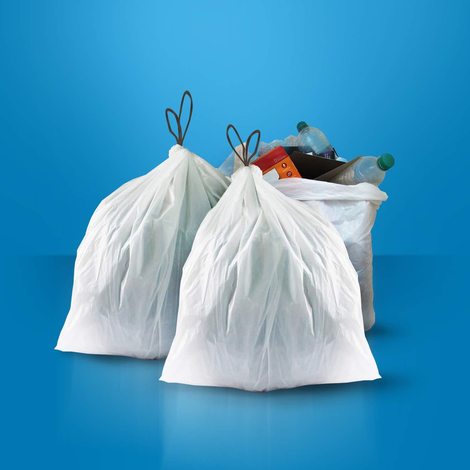 Commercial 18 Gallon Trash Compactor Bags /w Drawstrings - 2 MIL - 50  Count