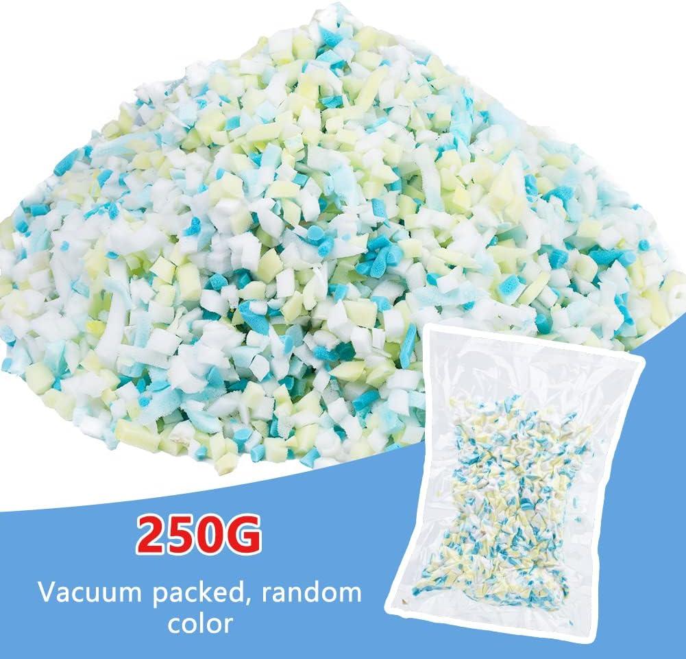  SOCNITC Shredded Foam Refill, 250g Premium Memory Filling Foam  Refill for Bean Bag Chair, Pillow, Dog Beds, Chairs, Arts Crafts, and More  : Home & Kitchen
