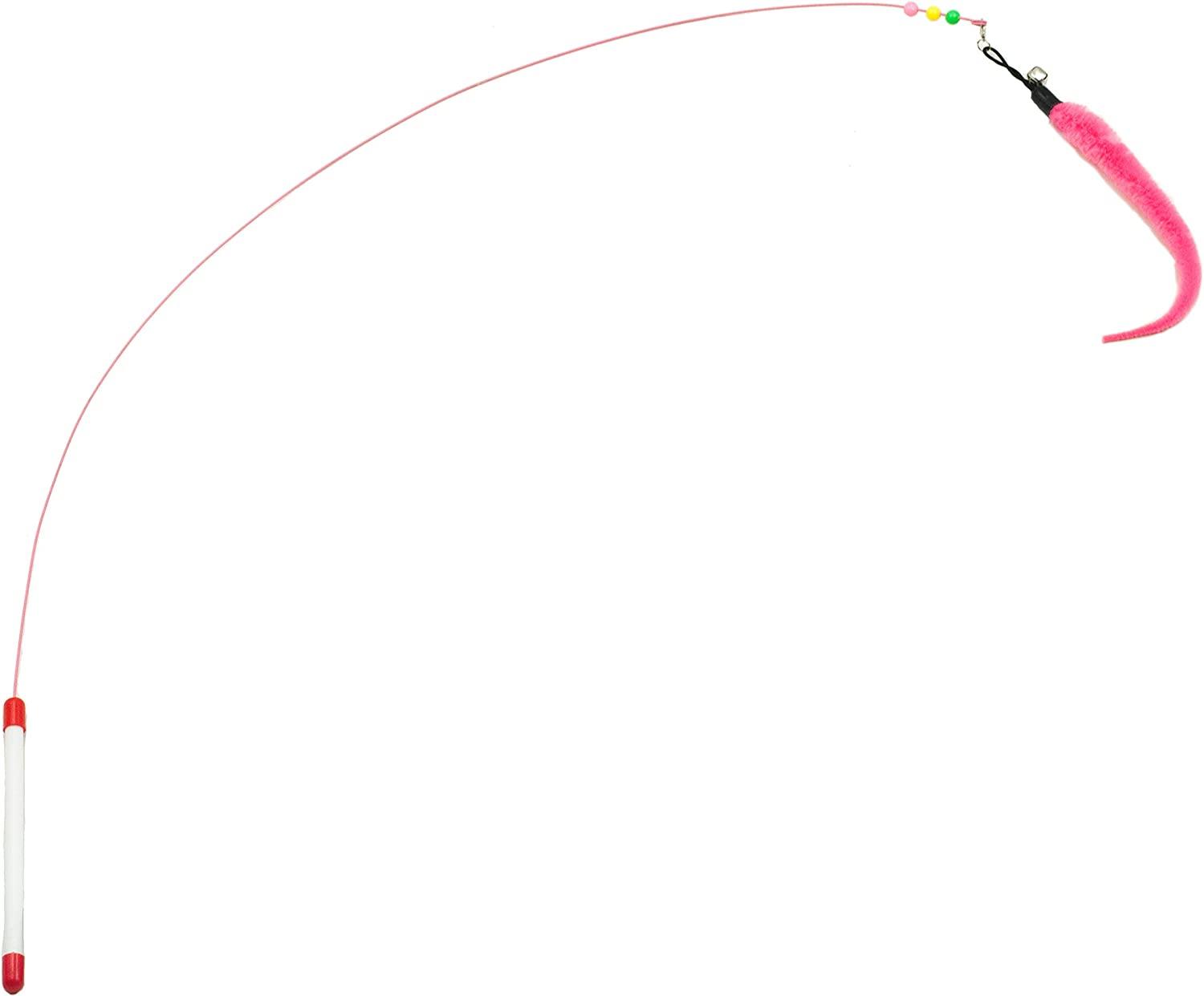 Cat Spring Toy Fashion's Talk Feather Wire Wand Cat Toy