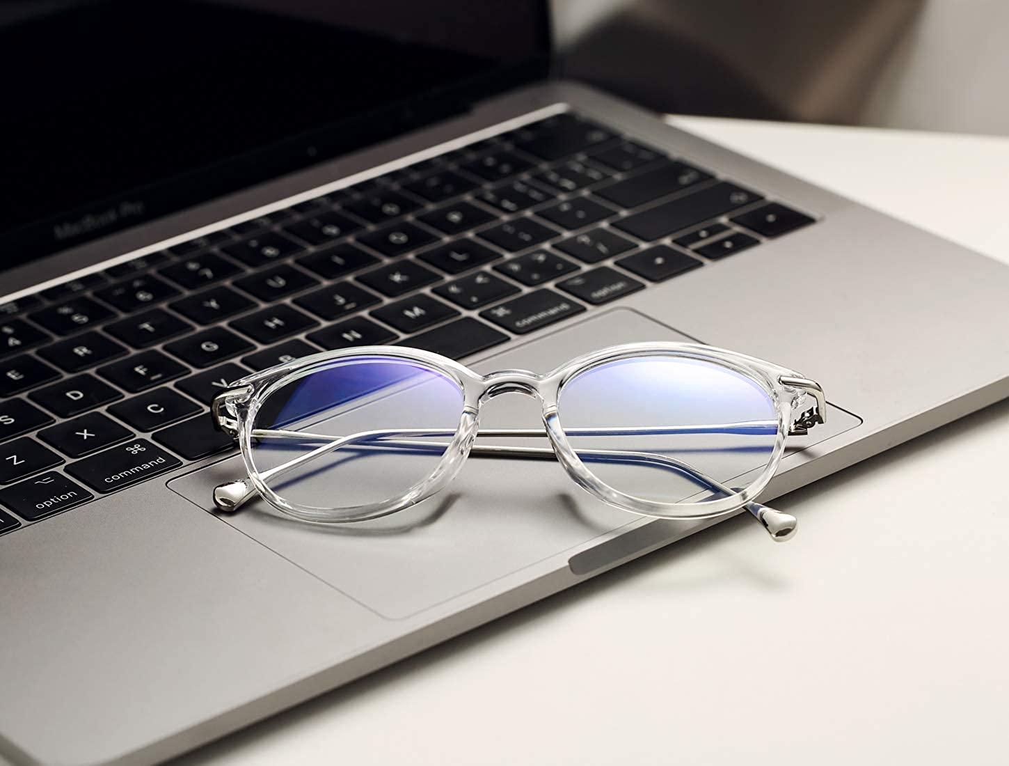 COASION Blue Light Blocking Glasses for Women - Vintage Round Anti Blue ...