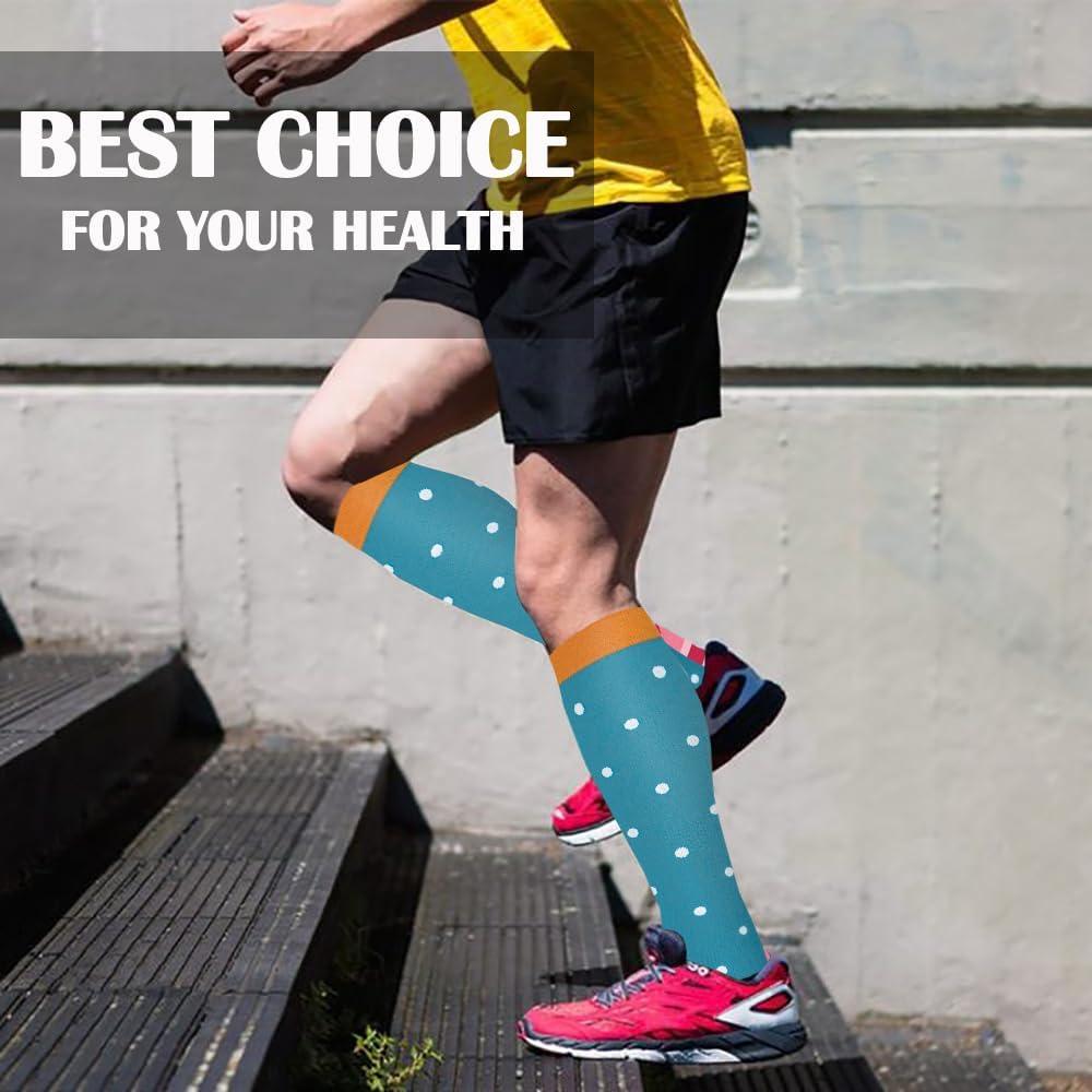 ACTINPUT Kompressionsstrümpfe 4 Paar - Bunt, Stützend, Für Sport & Alltag