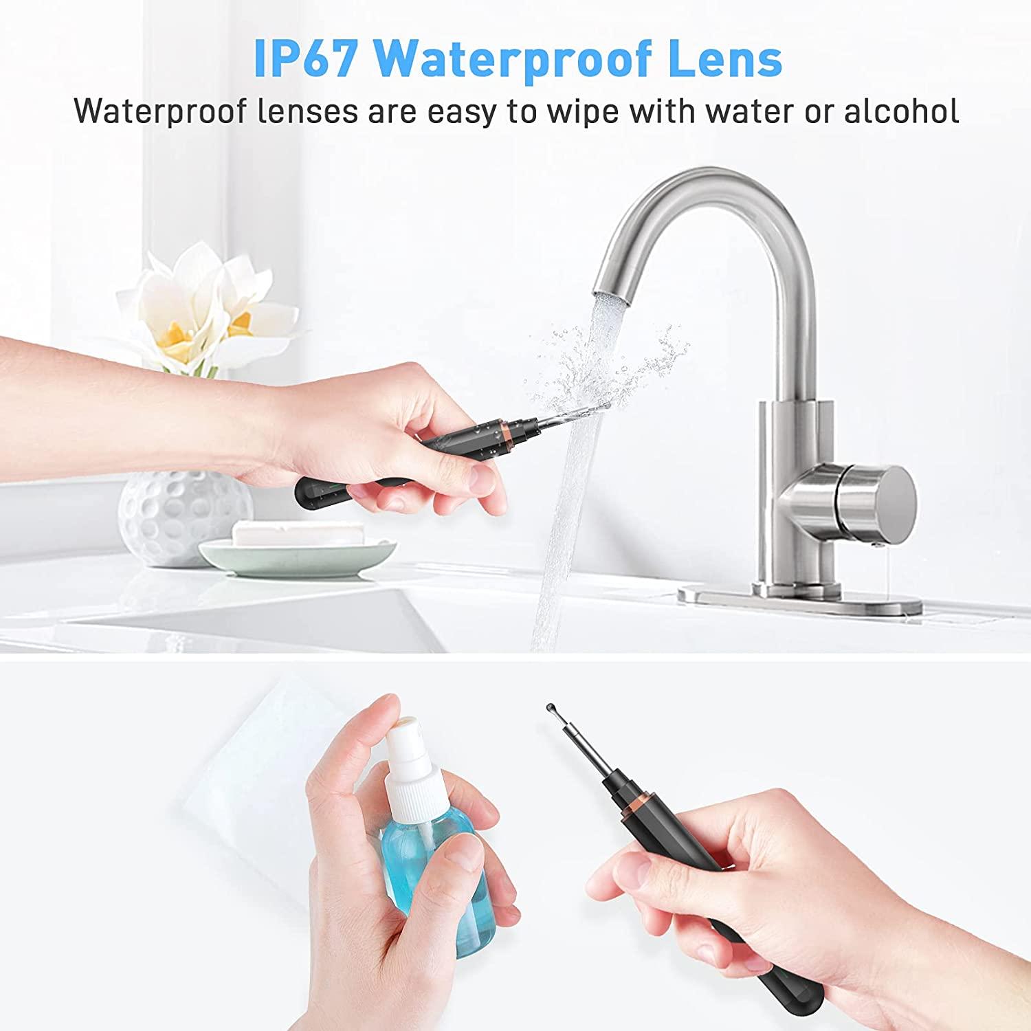 AWELOR Ear Wax Removal Camera 1296P HD Endoscope Ear Cleaner for