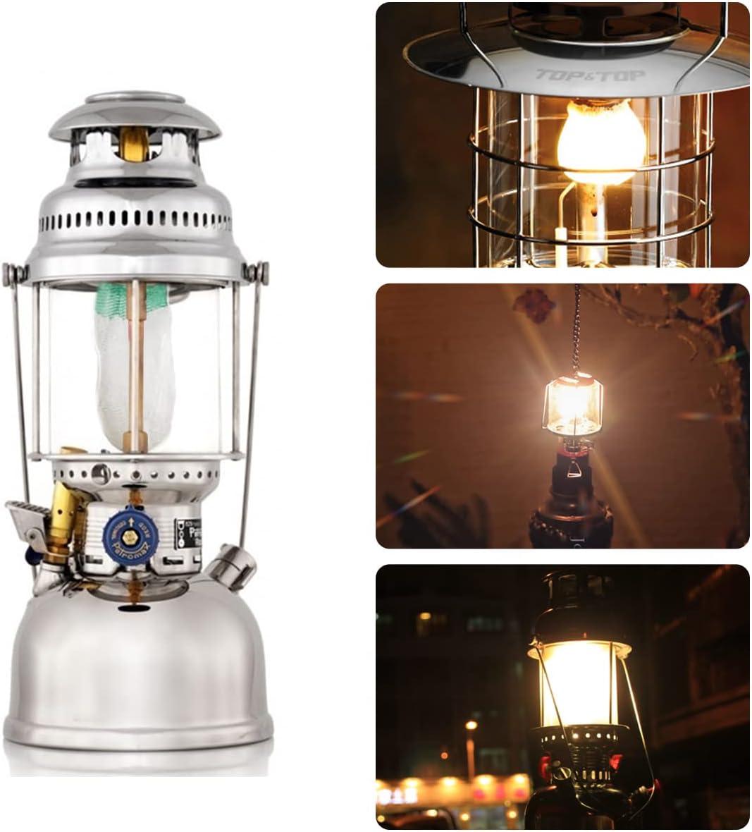 Outdoor Mantle Gas Lantern Lamp Propane Light W/ Lampwick For Camping  Hiking