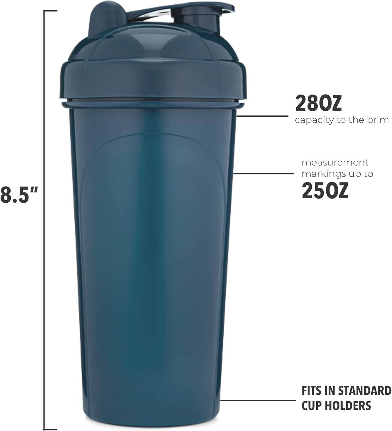 Protein Shaker Bottle 28 Ounce Classic Protein Shaker Bottle 4 Color Pack