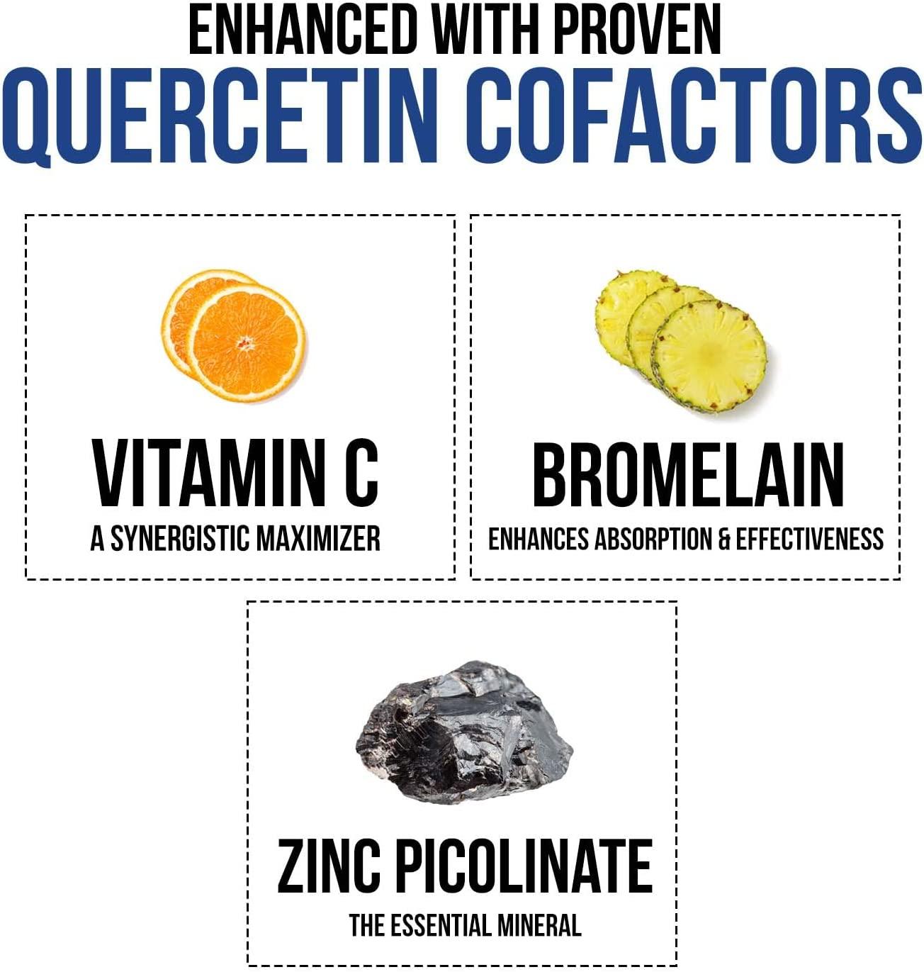 Quercetin Complete High Absorption Phytosome with Bromelain, Zinc