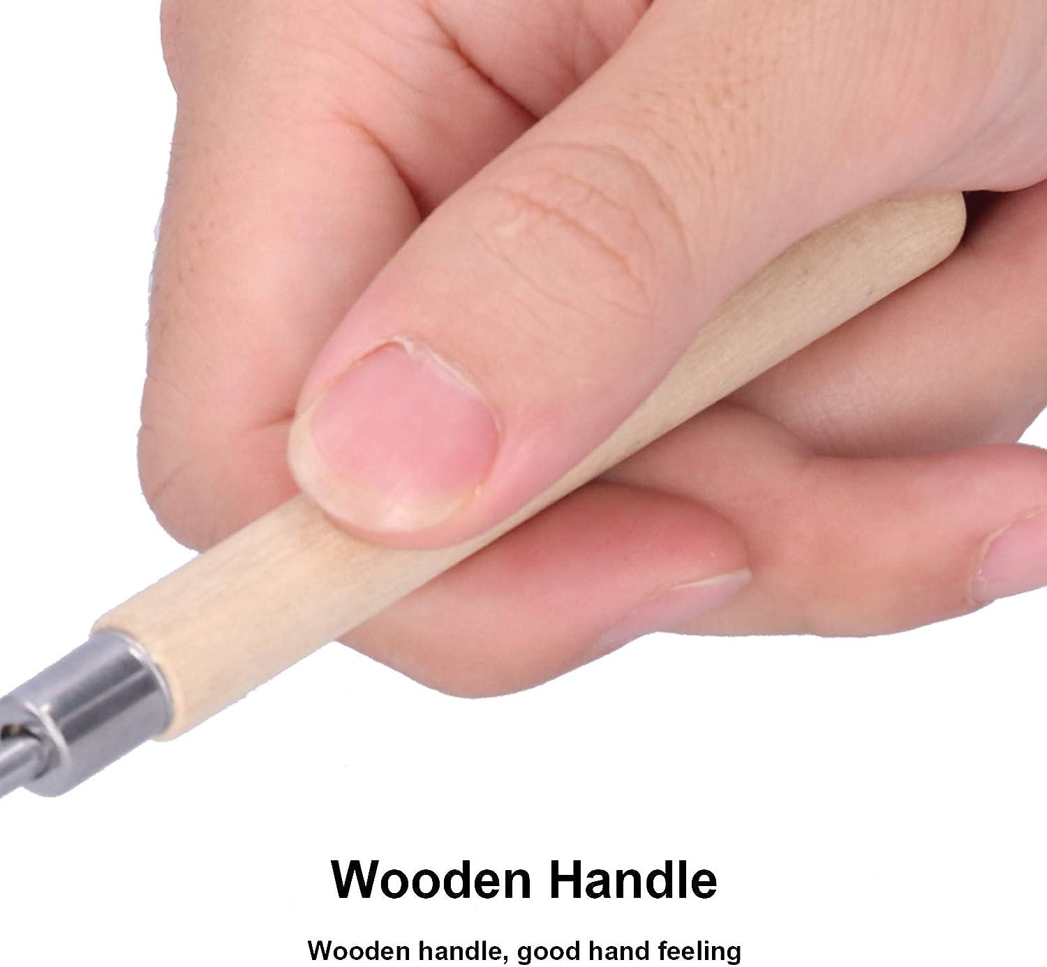 3Pcs Wooden Handle Palette Knife Set for Oil Painting and Art Scraping